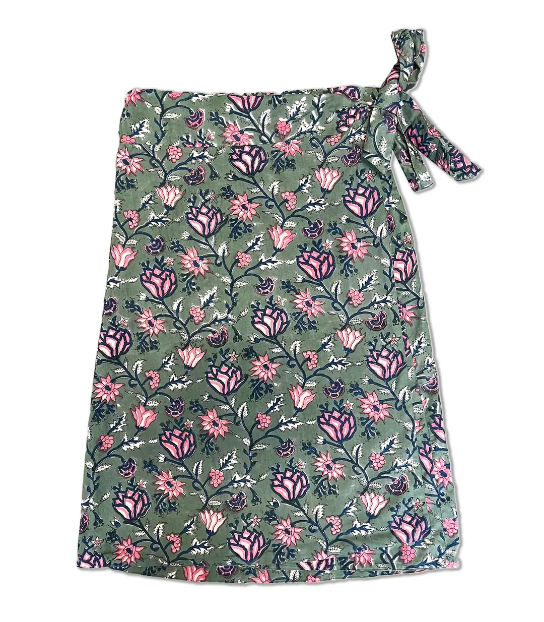 el.residu Amira Long 8 gonna verde cotone L/XL