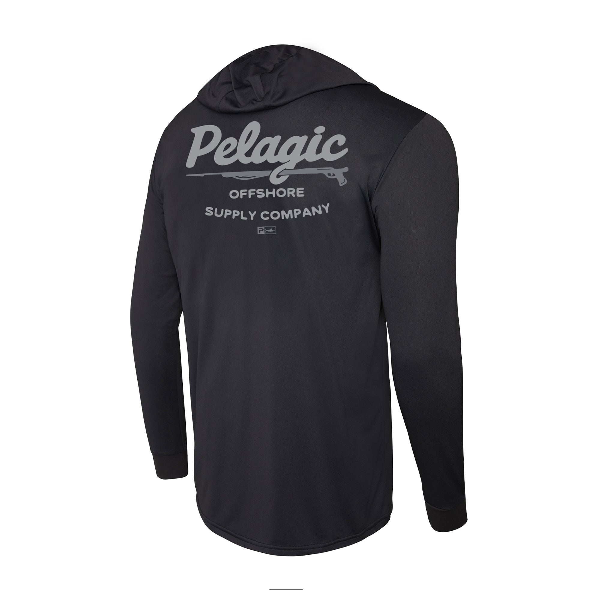 Pelagic Aquatek Gunner maglia pesca nera UPF 50+