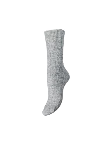Pieces Pcnonna Xmas Socks Calzini Donna Grigio Melange