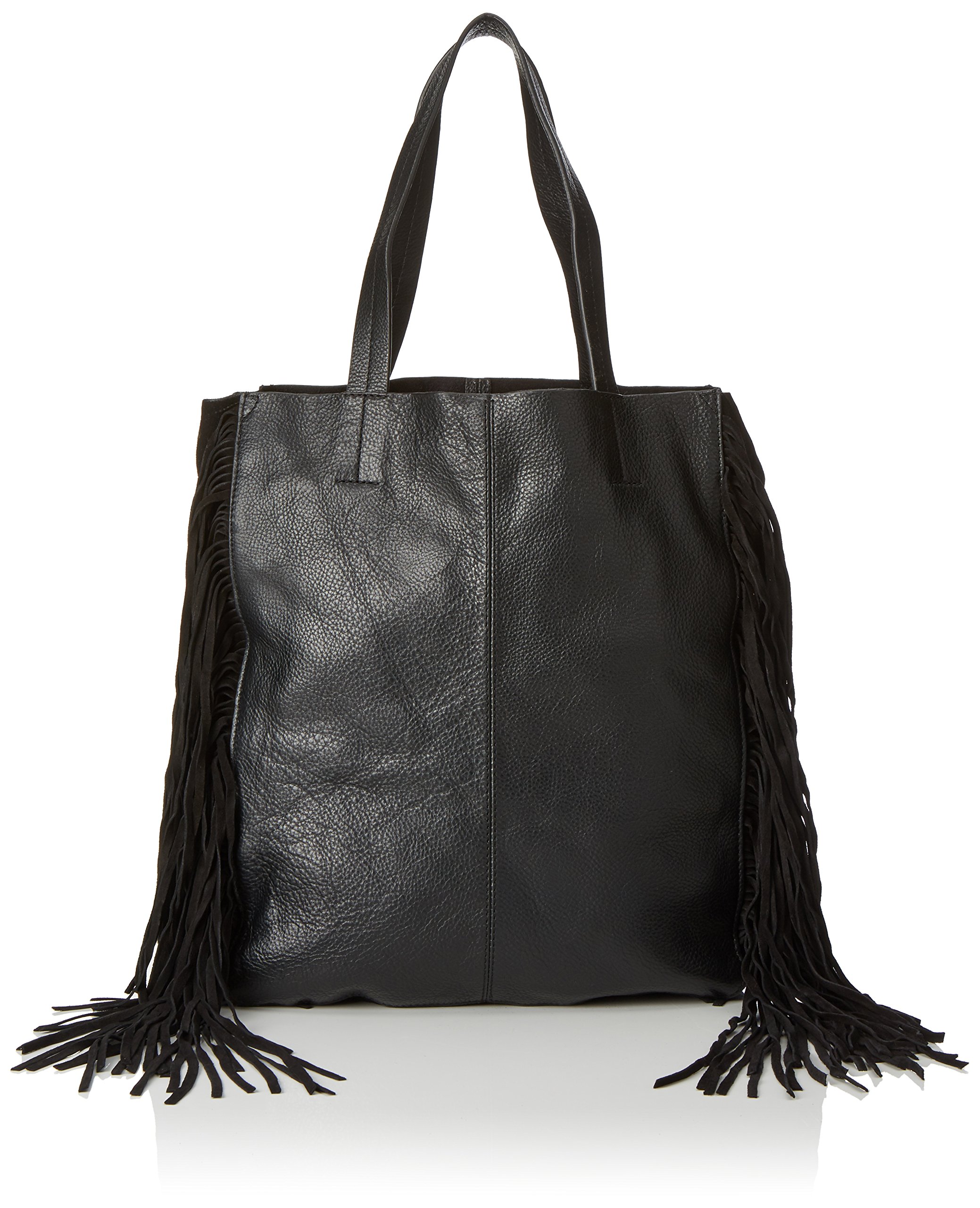 Pieces Pcpusle 17076323 shopper donna pelle con frange