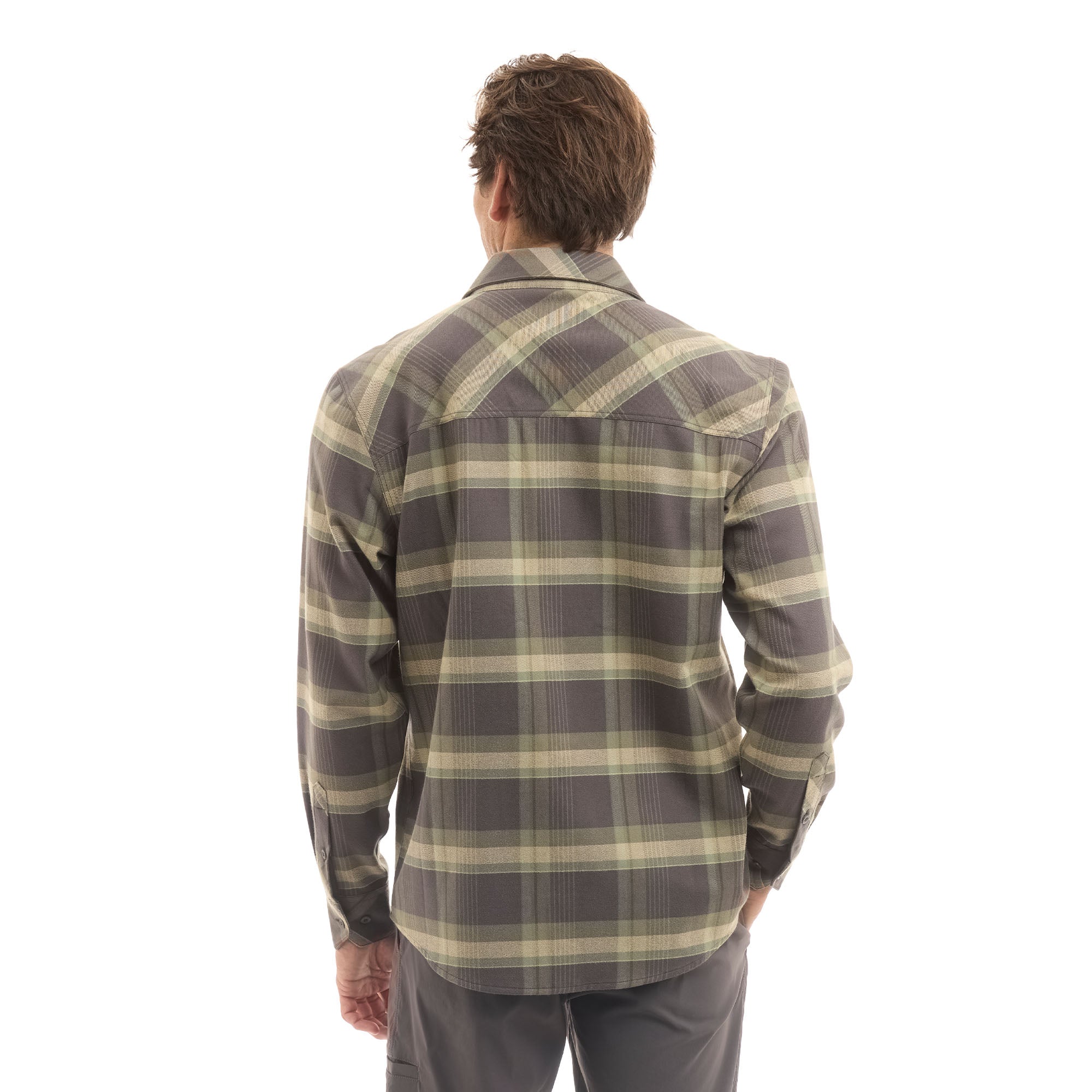 Pelagic Faroe camicia flanella uomo Mangrove cotone bio