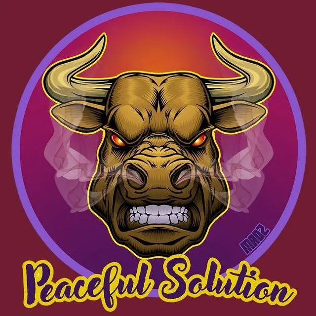 Maoz Bull-Peacefull Solution t-shirt cotone