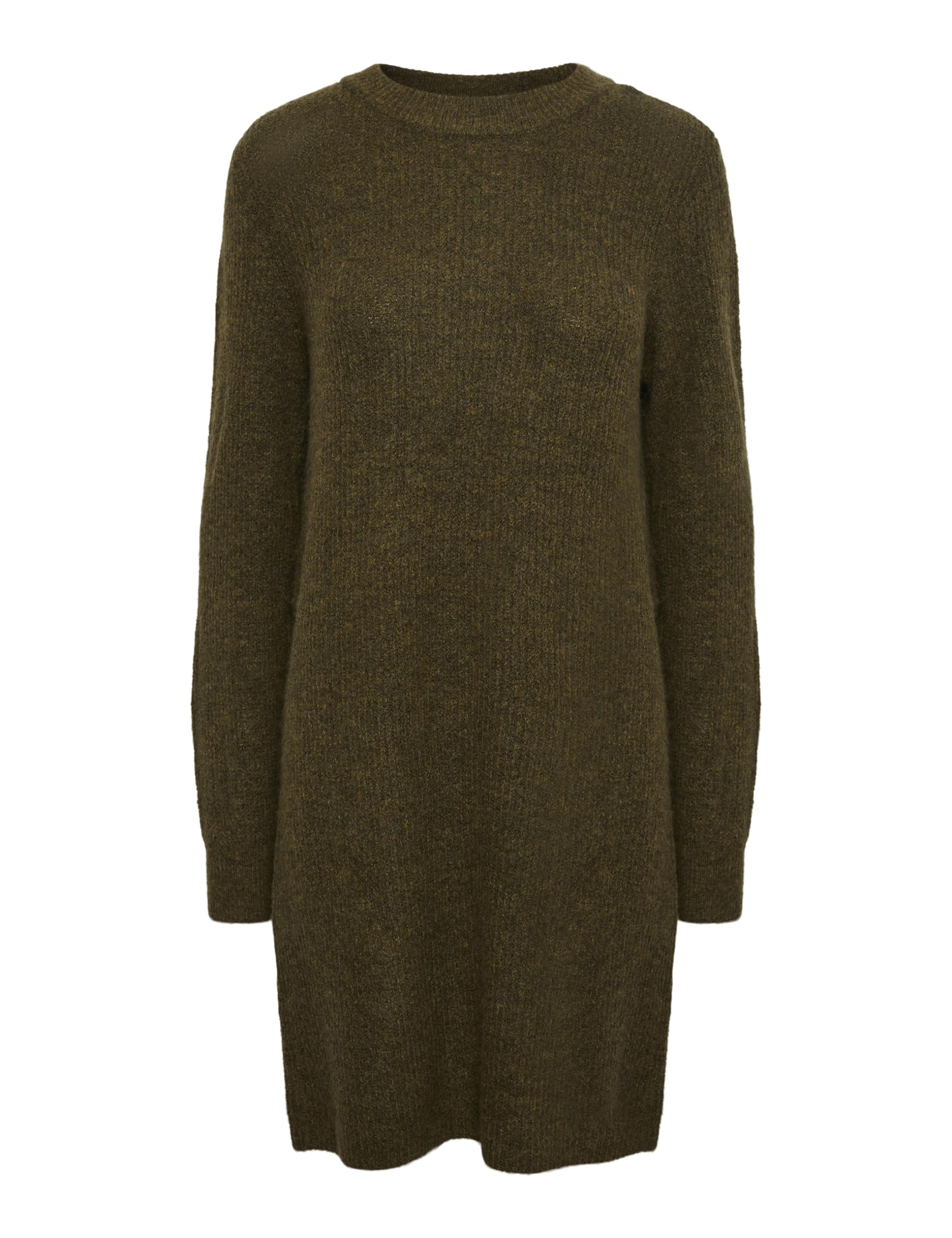 PIECES Pcellen LS O-Neck Knit Dress Noos BC vestito nero manica lunga