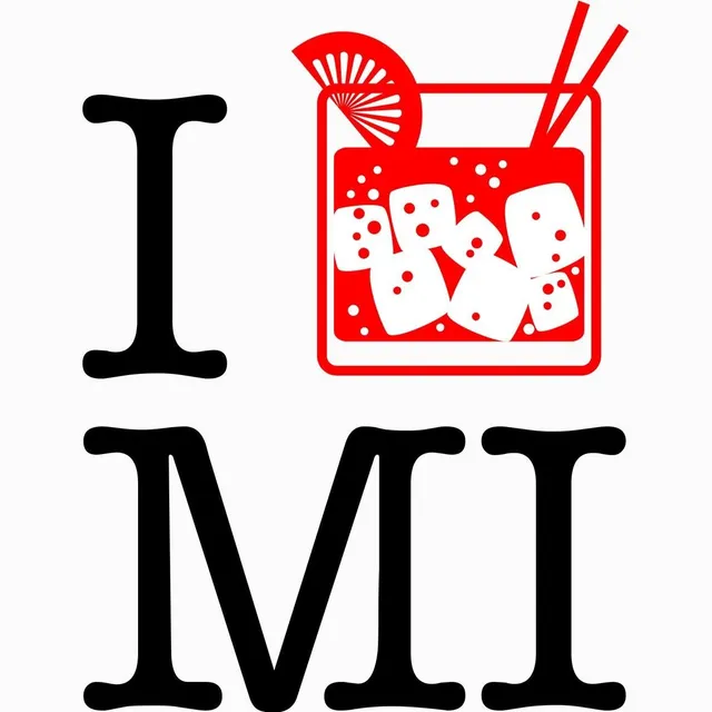 Matrix Music Store Milano I Love Mi Aperitivo maglietta nera cotone