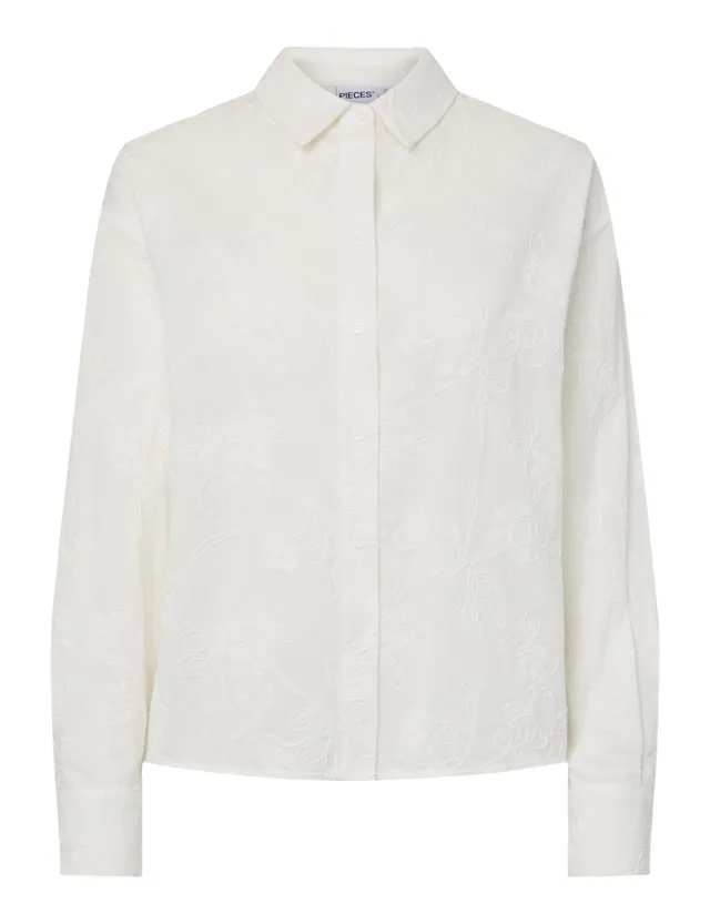 Pieces Pcjefina LS Shirt camicia donna manica lunga M