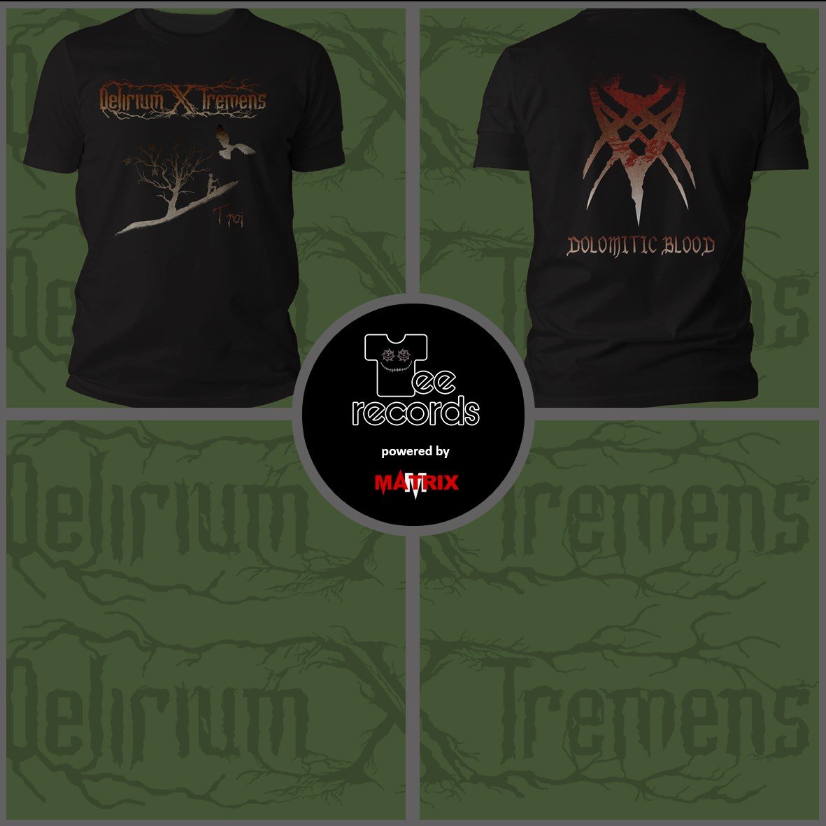 Matrix Music Store Delirium X Tremens Troi 2 t-shirt cotone organico