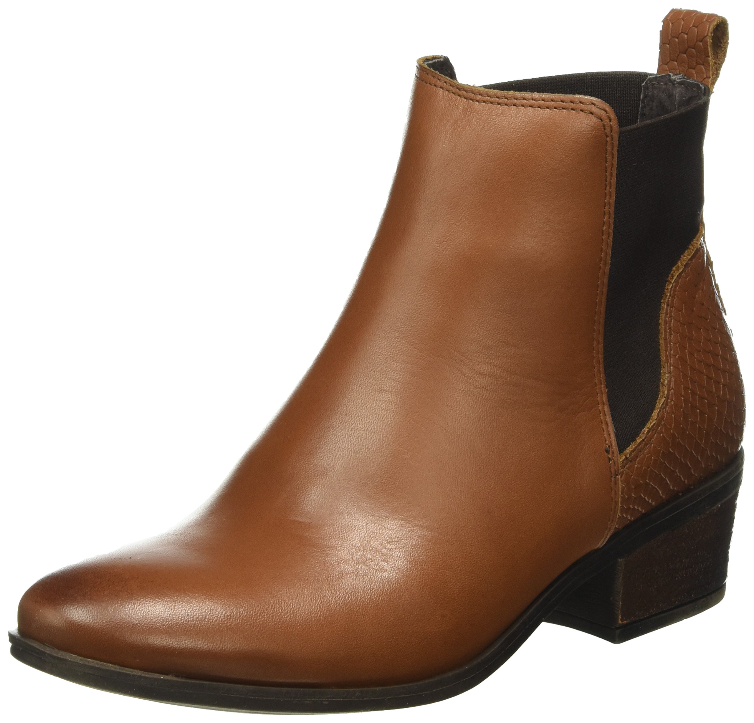 Pieces Psbecca stivali chelsea in pelle cognac 38 EU