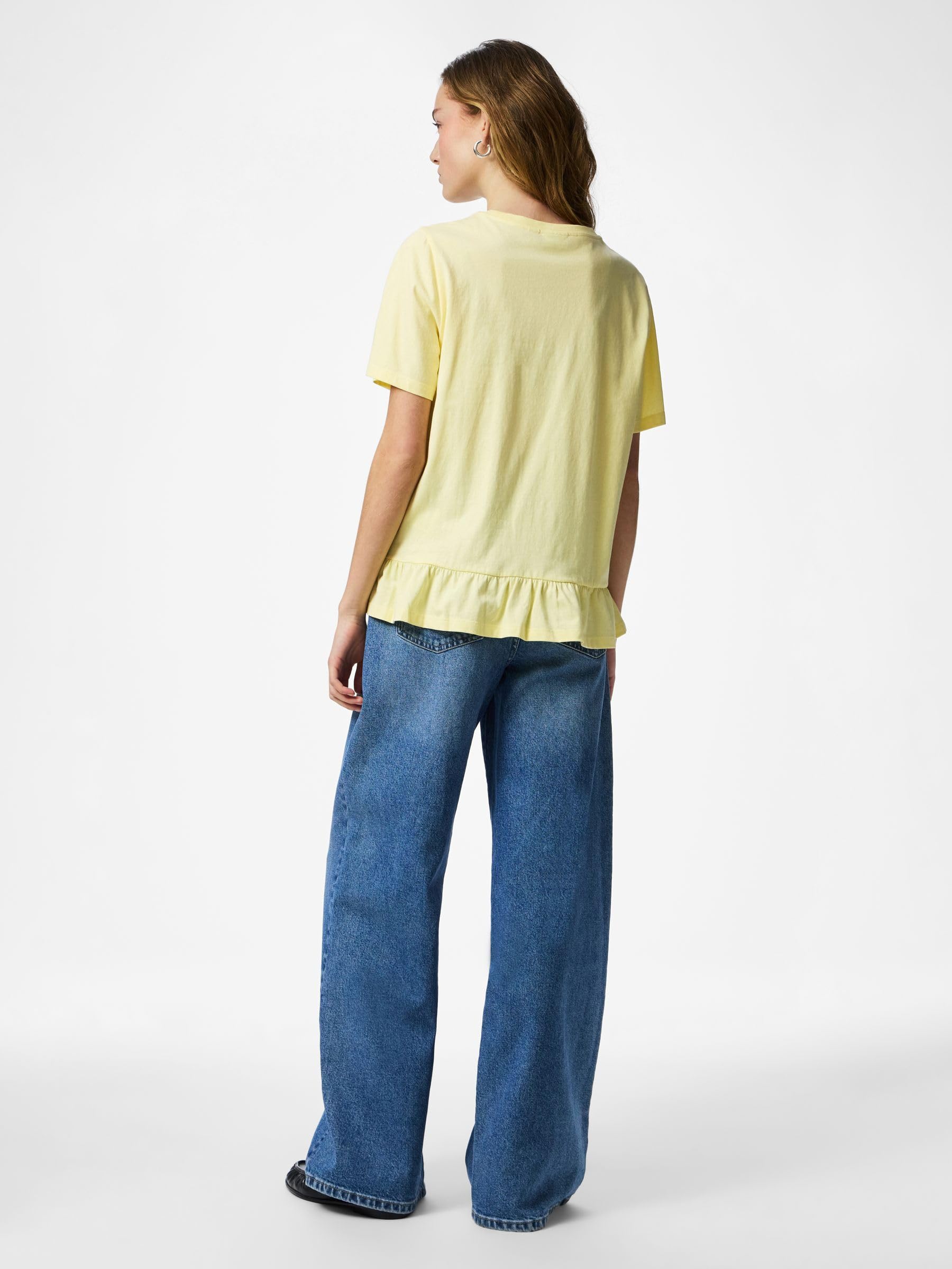 Pieces Pcdisso Top Donna Girocollo Maniche Corte