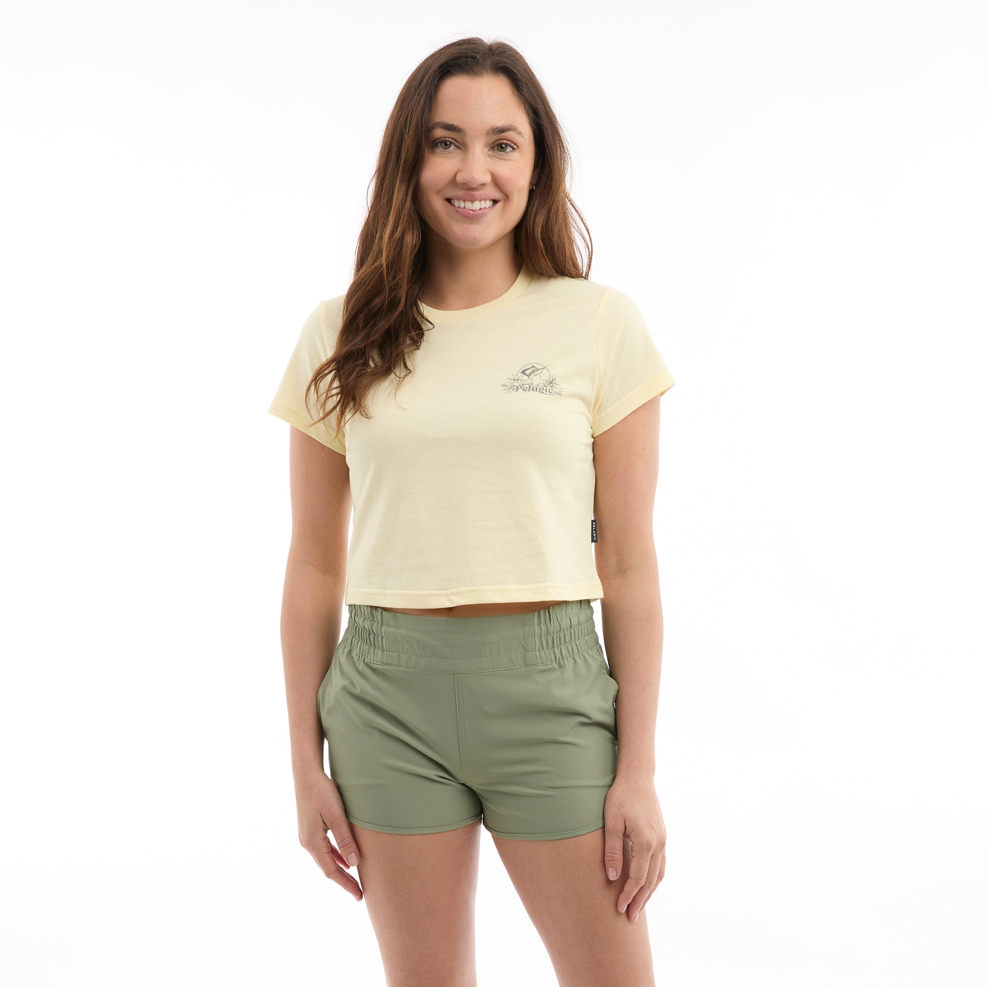 Pelagic Tropic Sea Ws t-shirt donna cotone giallo chiaro