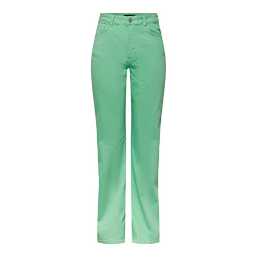 PIECES Pcholly HW Wide Colour Noos BC Jeans Donna Vita Alta