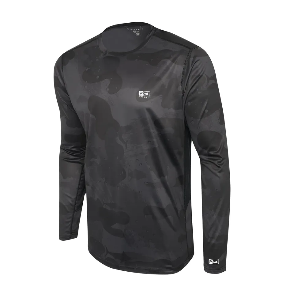 Pelagic Vaportek maglia pesca nera UPF 50+