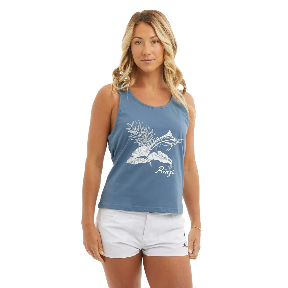 Pelagic Ws Tropic Marlin canotta donna Petrol cotone organico