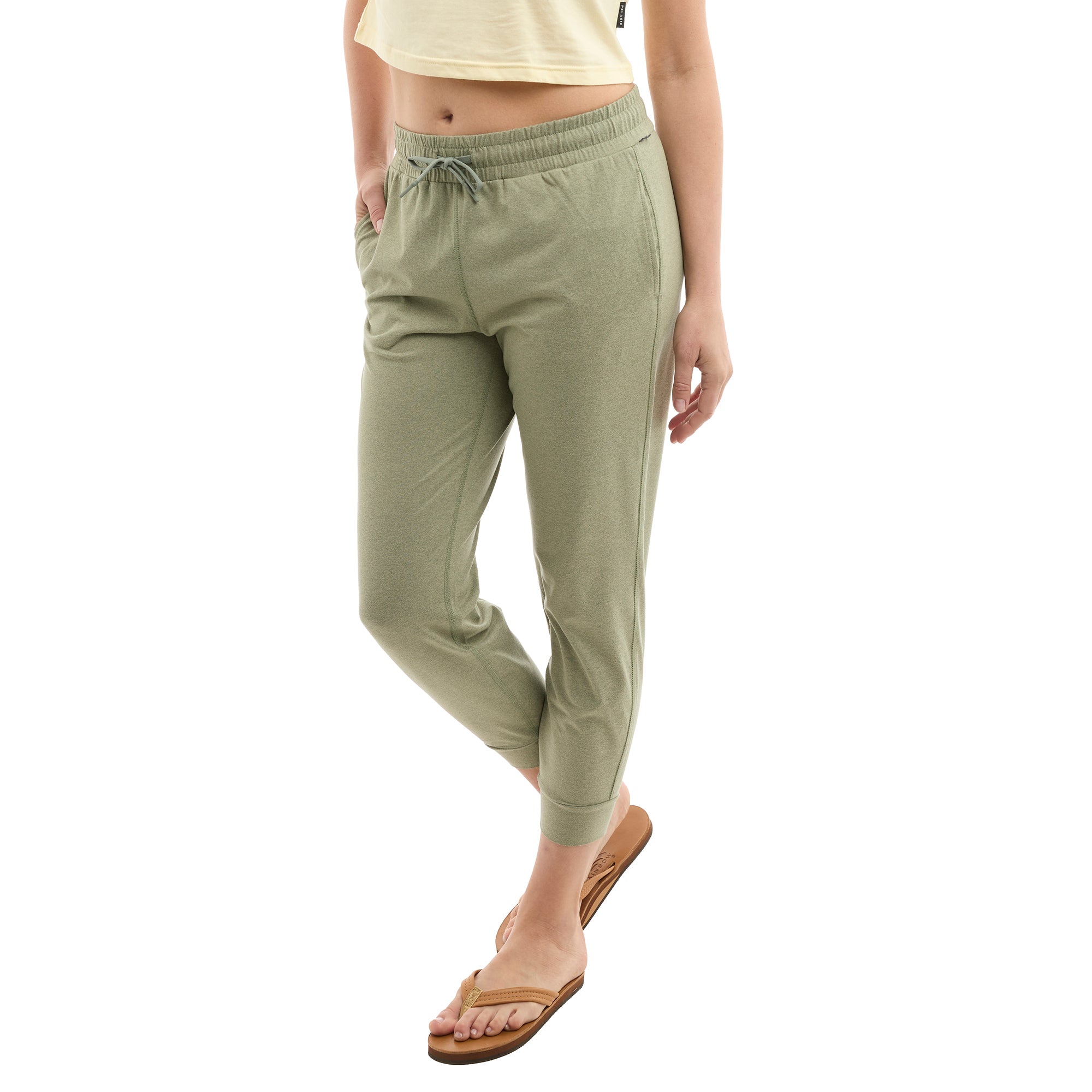 Pelagic Sunrise pantalone donna mangrove elasticizzato