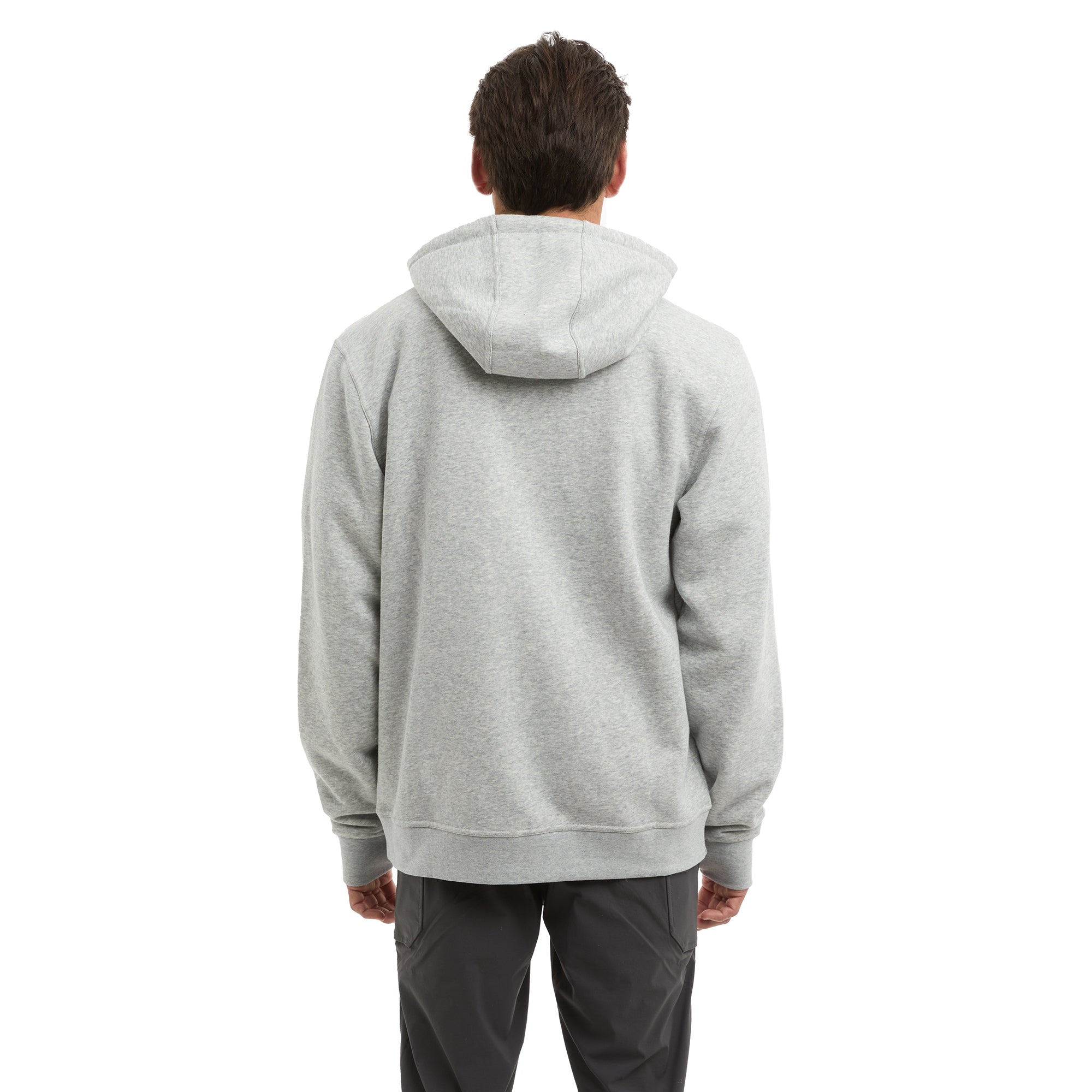 Pelagic Tanner felpa zip uomo grigio cotone