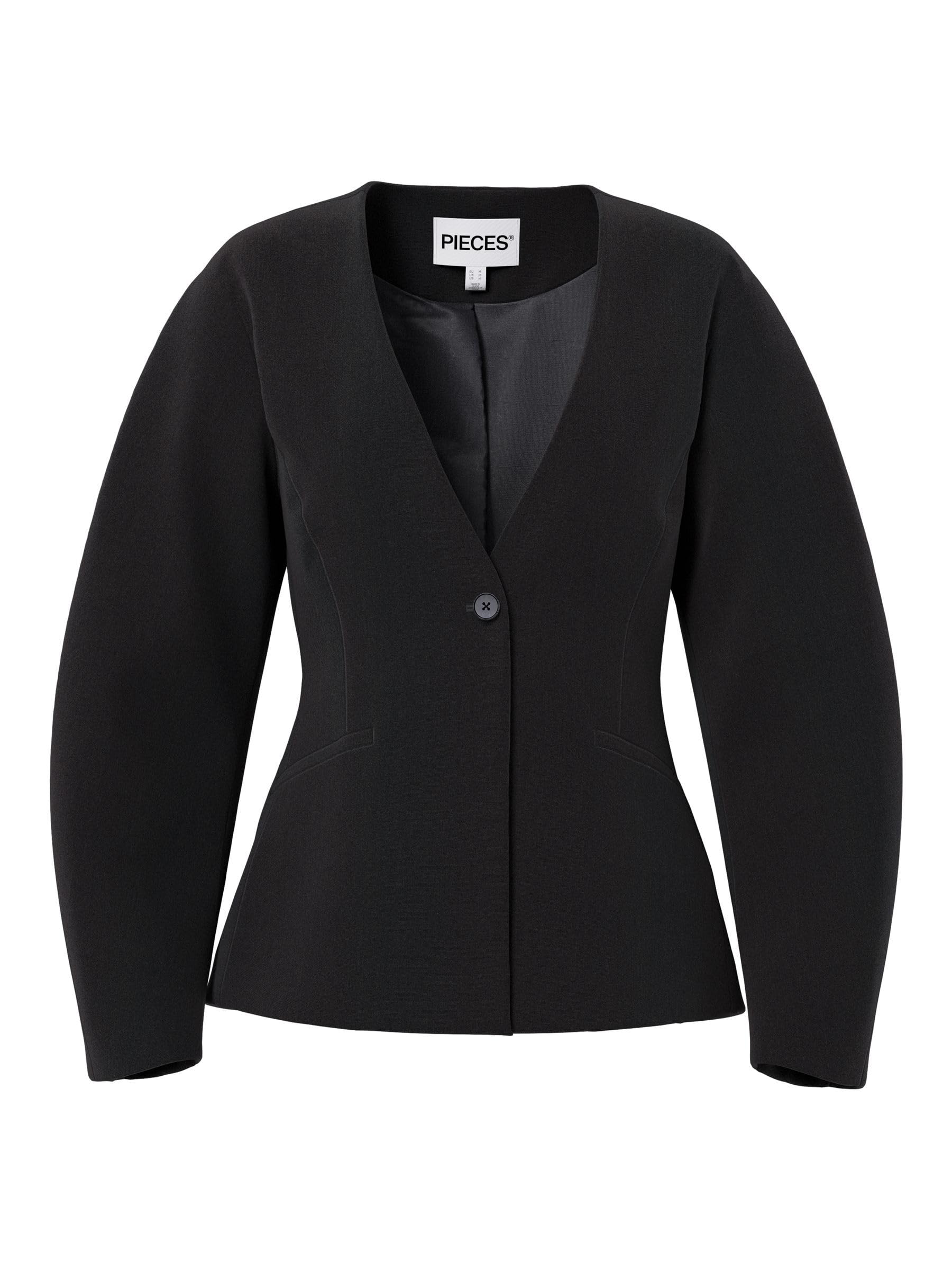 PIECES Pckamil LS Fitted Blazer Noos BC blazer nero M slim
