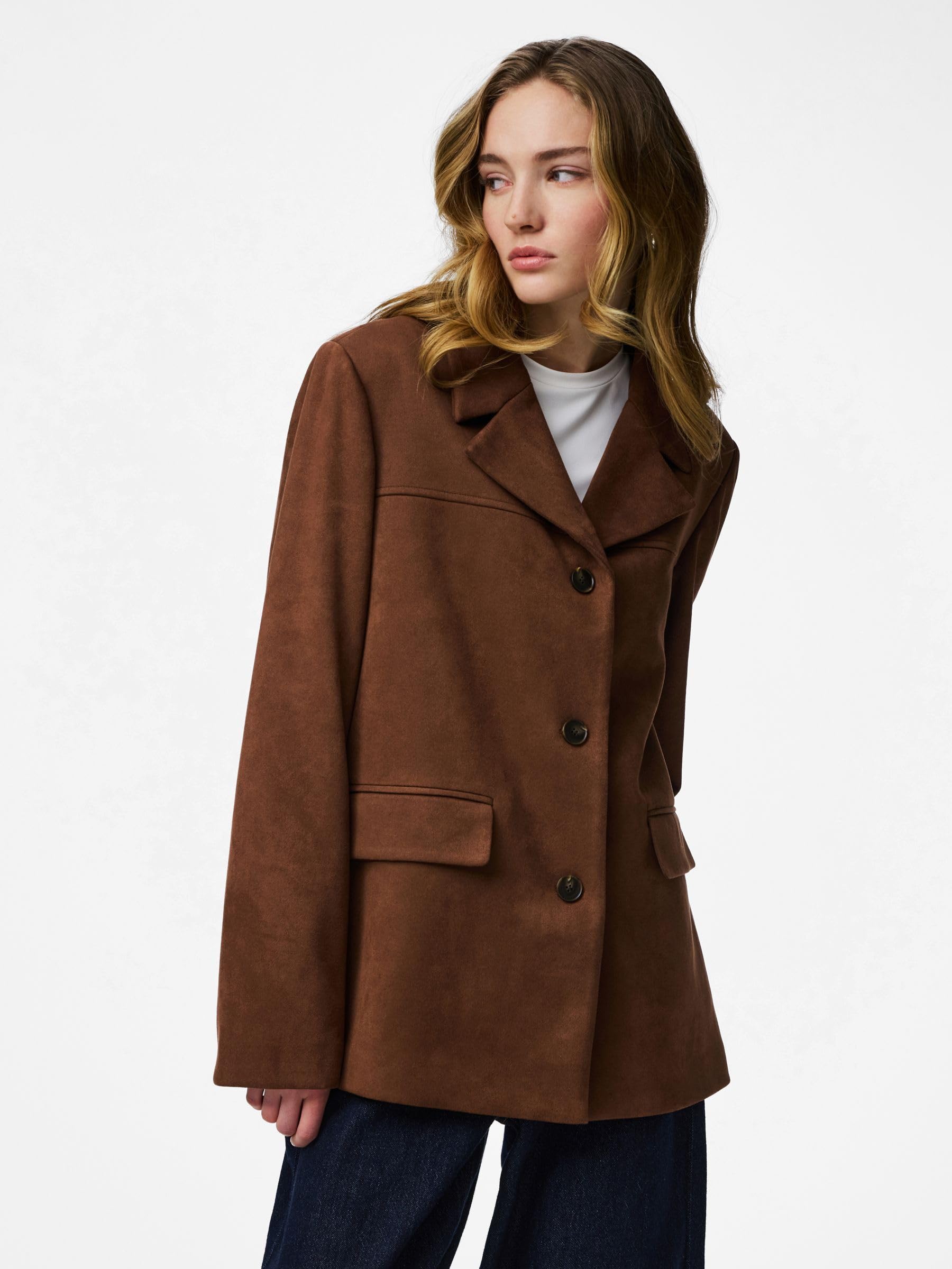 Pieces Pcrakel Brushed Outerwear Blazer Donna M Comodo