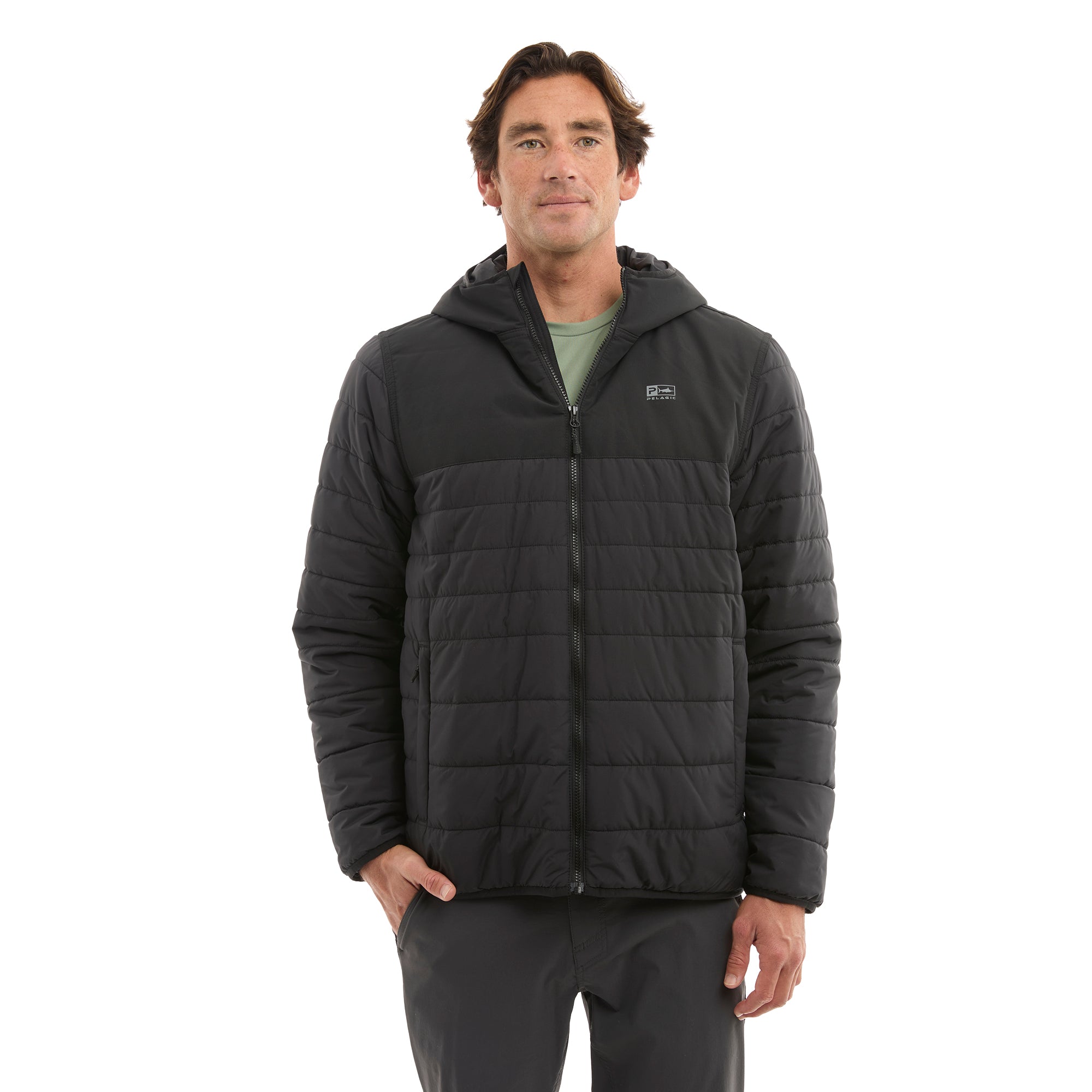PELAGIC Cold Front giacca piumino uomo nero imbottito