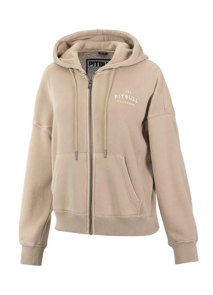 Pitbull Washed Manzanita Basics Hoody felpa donna con zip
