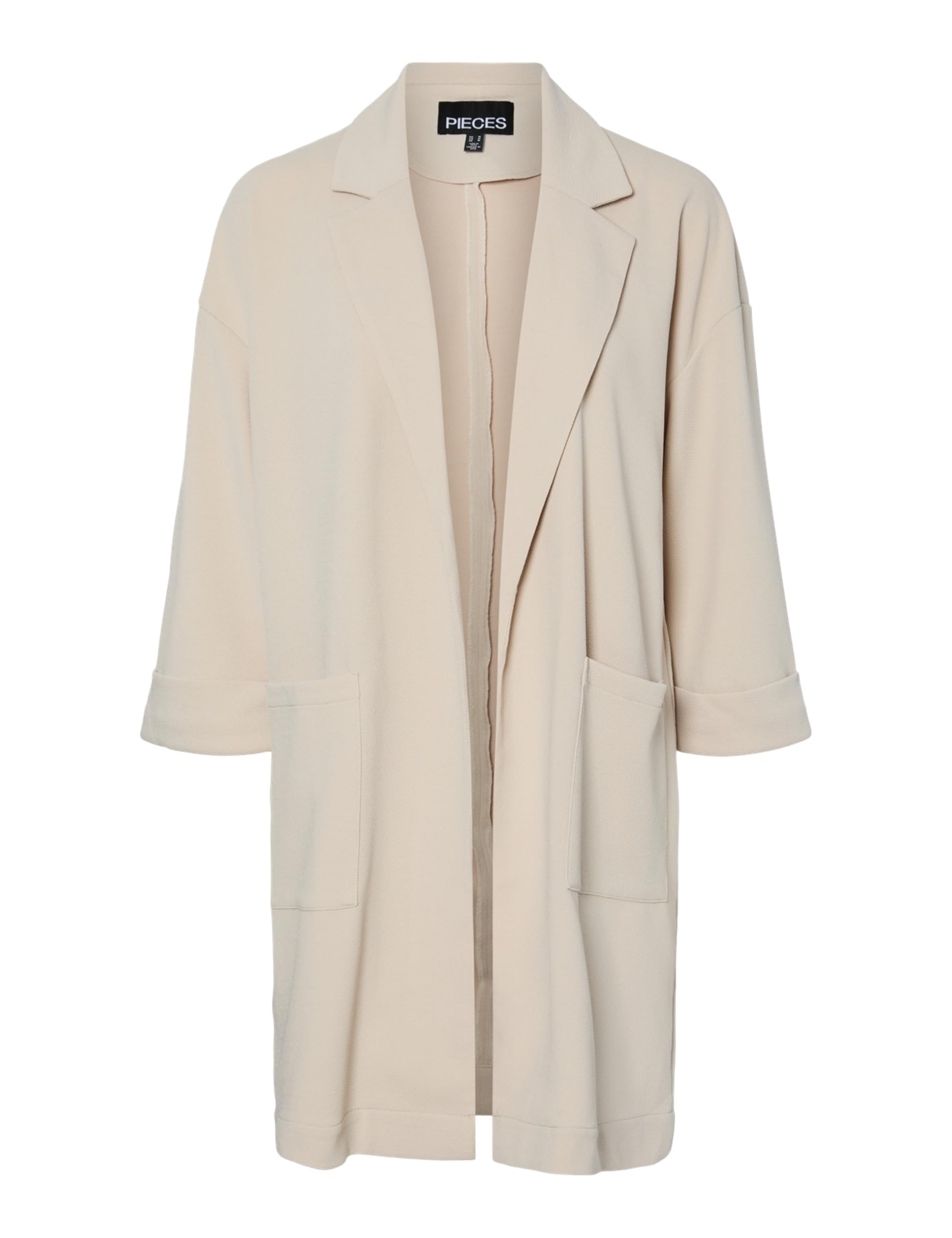Pieces Pcdaisy 3/4 Coatigan cardigan argento S maniche 3/4
