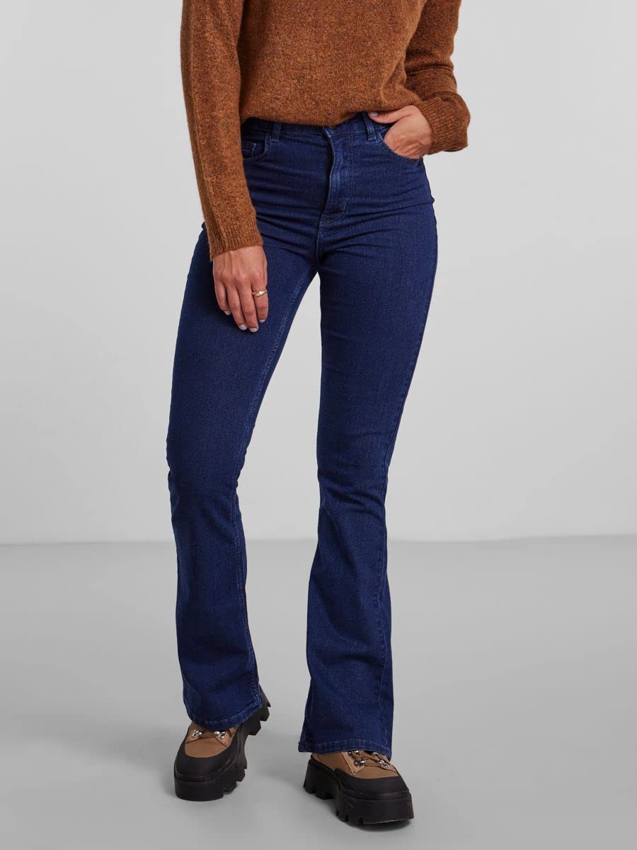 Pieces Pcpeggy Flared HW jeans svasati taglia S