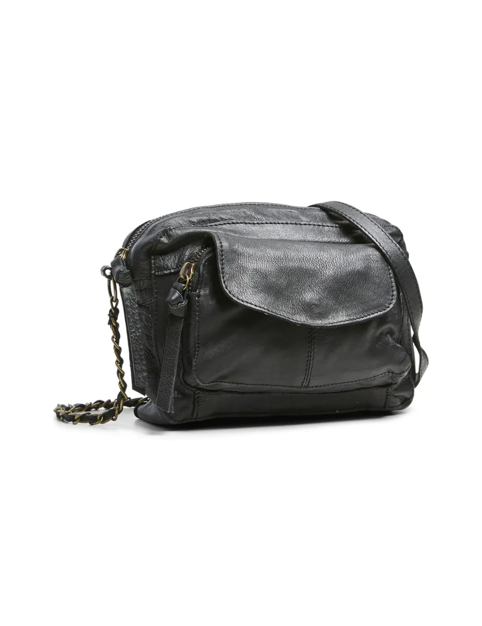 Pieces Pcnaina borsa tracolla donna pelle nera