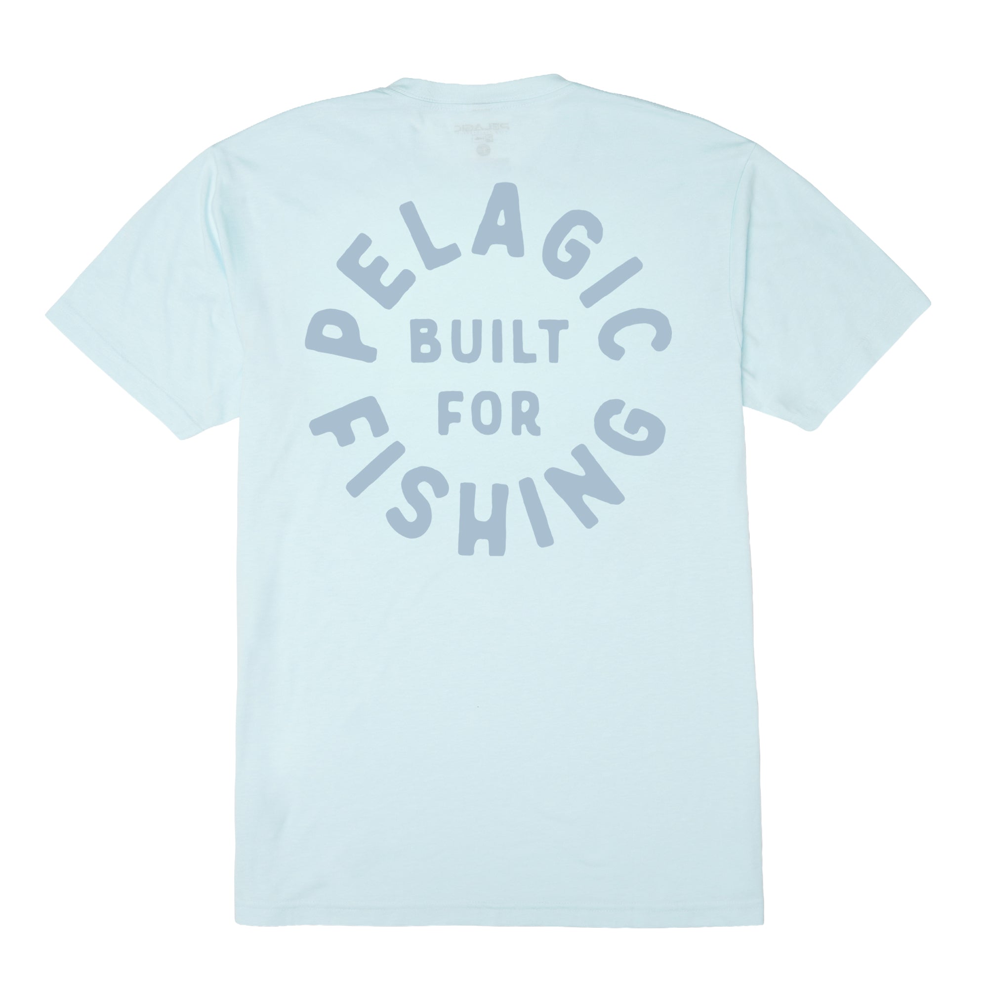Pelagic Built maglietta uomo azzurro chiaro triblend morbido