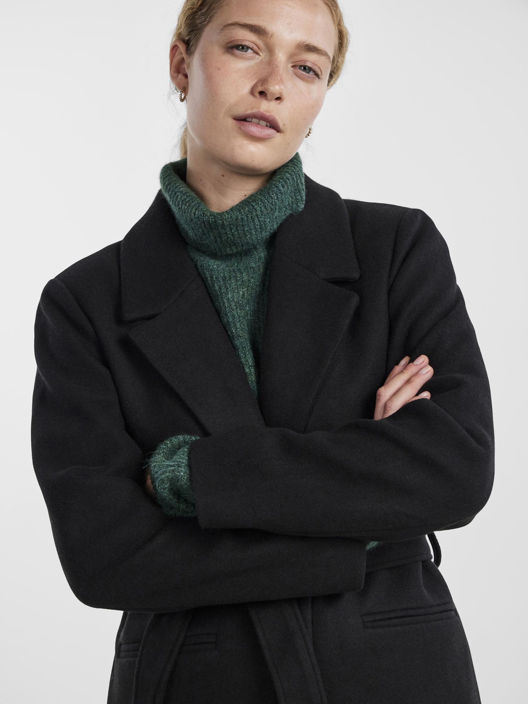 Pieces Pcnasha LS Coat Noos cappotto taglia S manica lunga