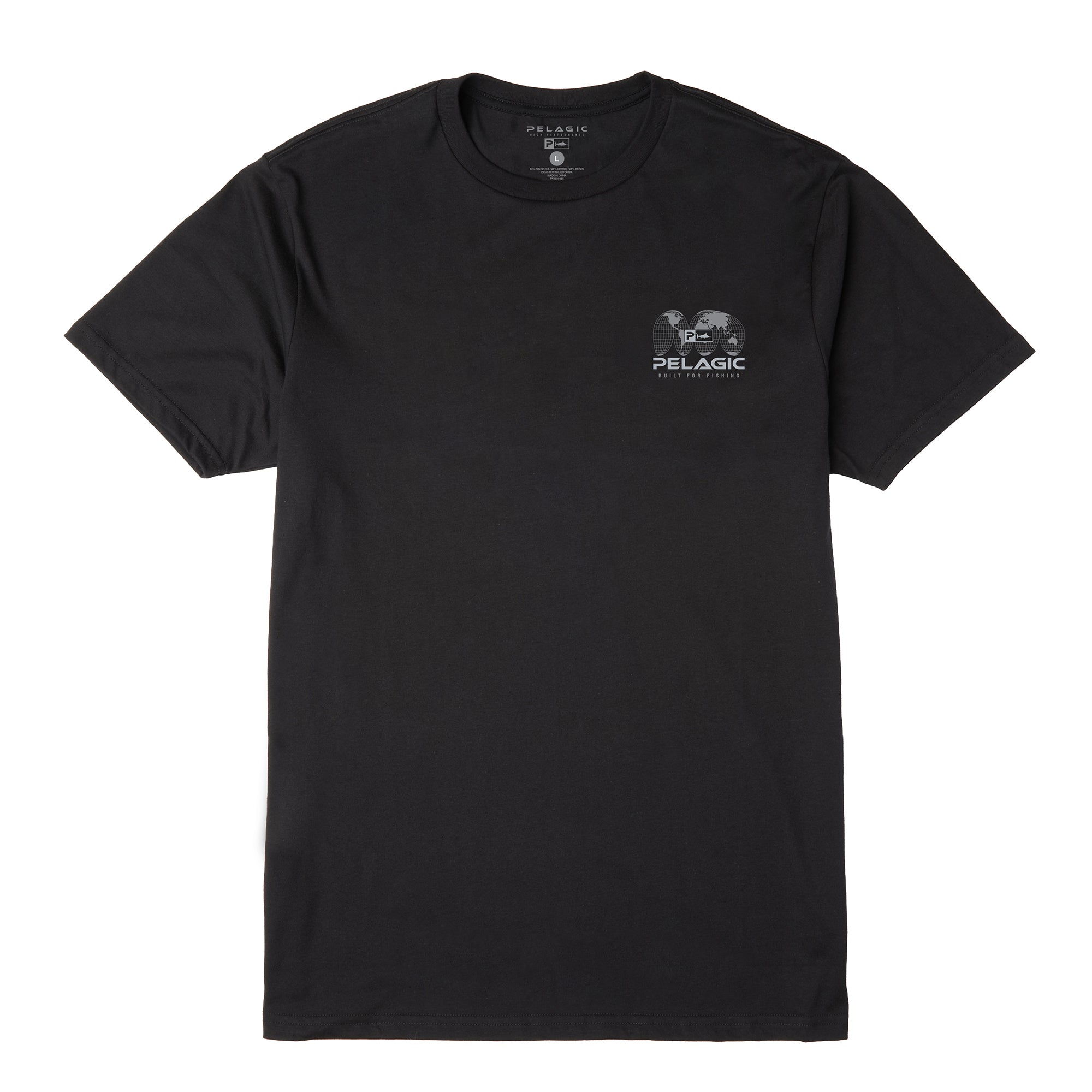 Pelagic Spliced maglietta heather black triblend
