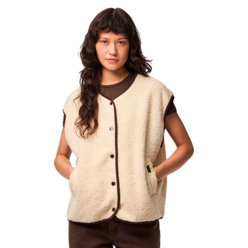 Pieces Katty Teddy gilet smanicato donna taglia M