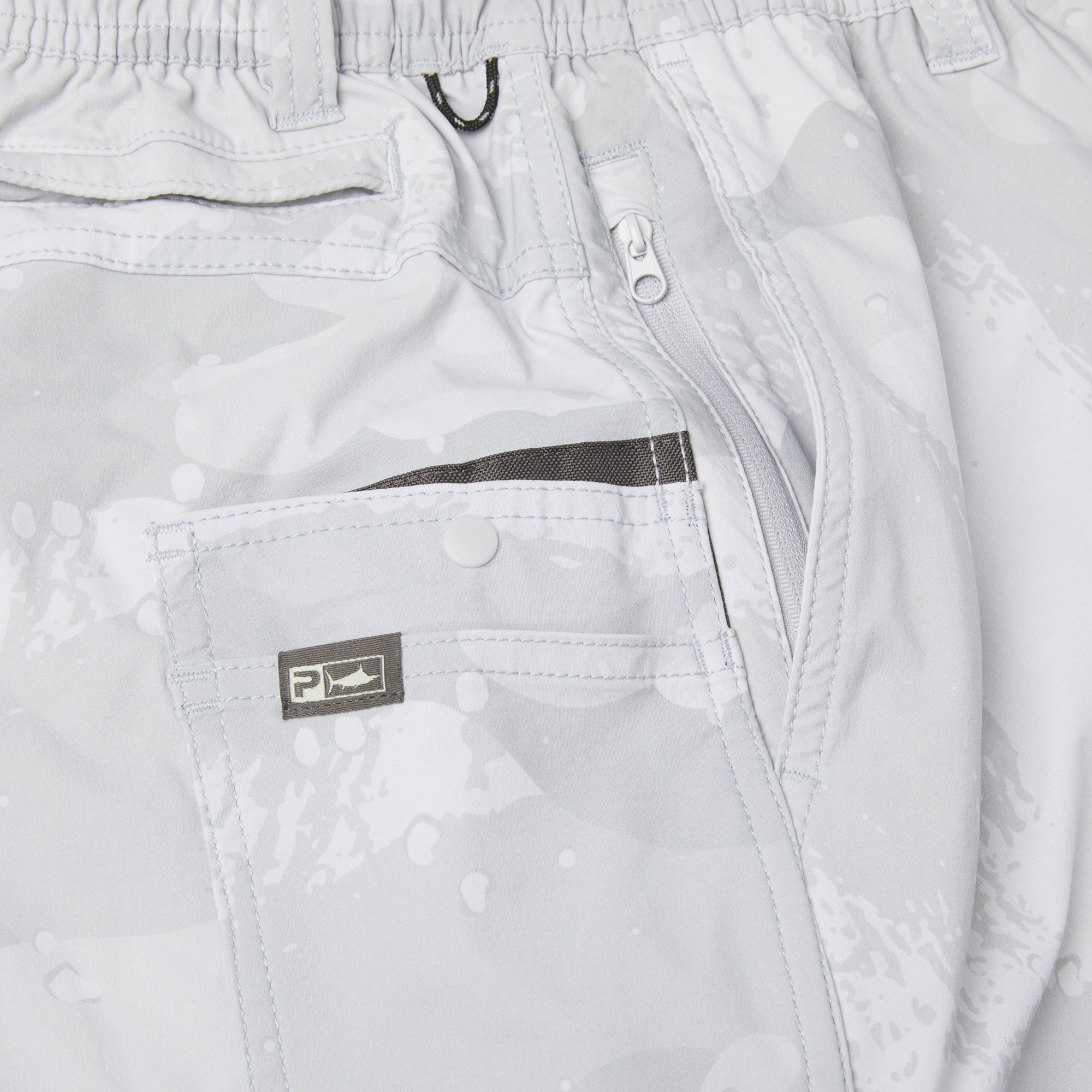 Pelagic Palomar pantaloncini pesca grigio chiaro elasticizzati