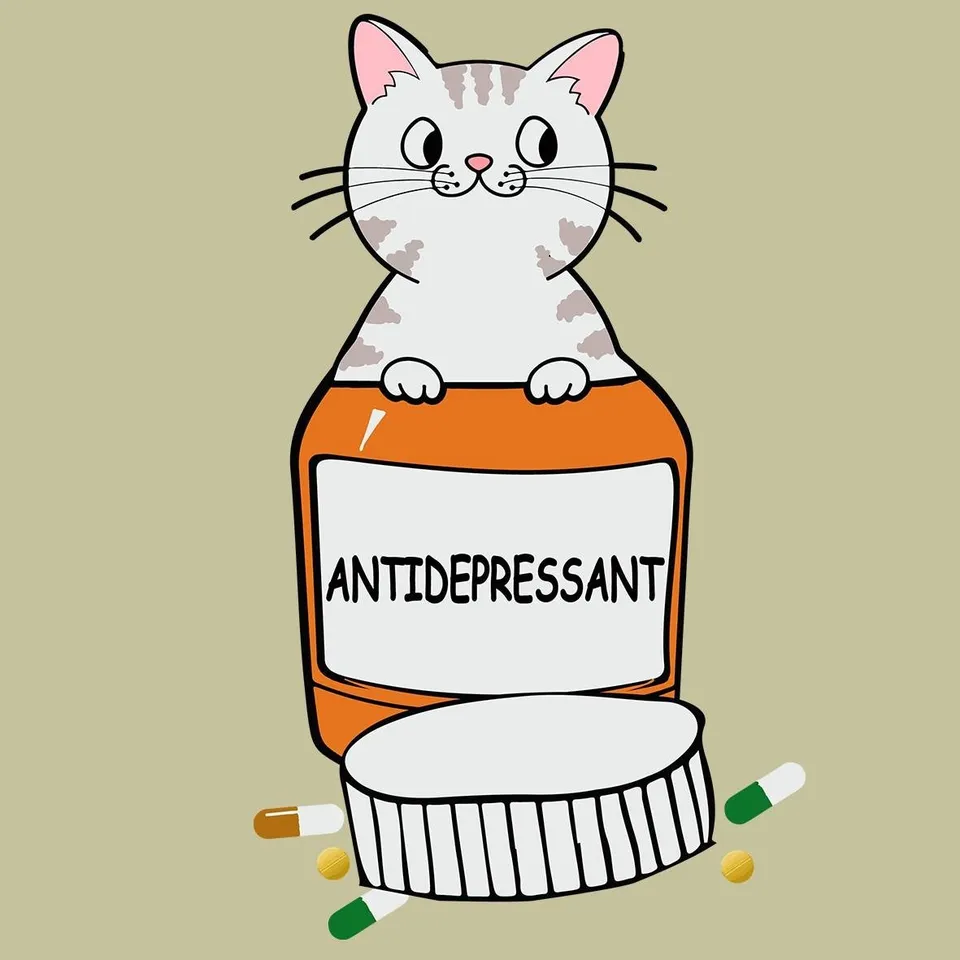 Matrix Cats Antidepressant t-shirt unisex cotone
