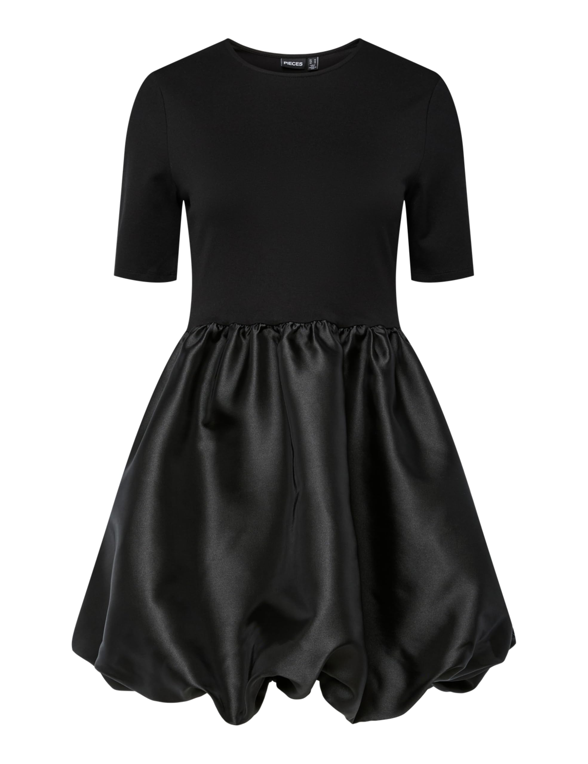 Pieces Pcmathilde Balloon 2/4 Dress abito donna nero XS