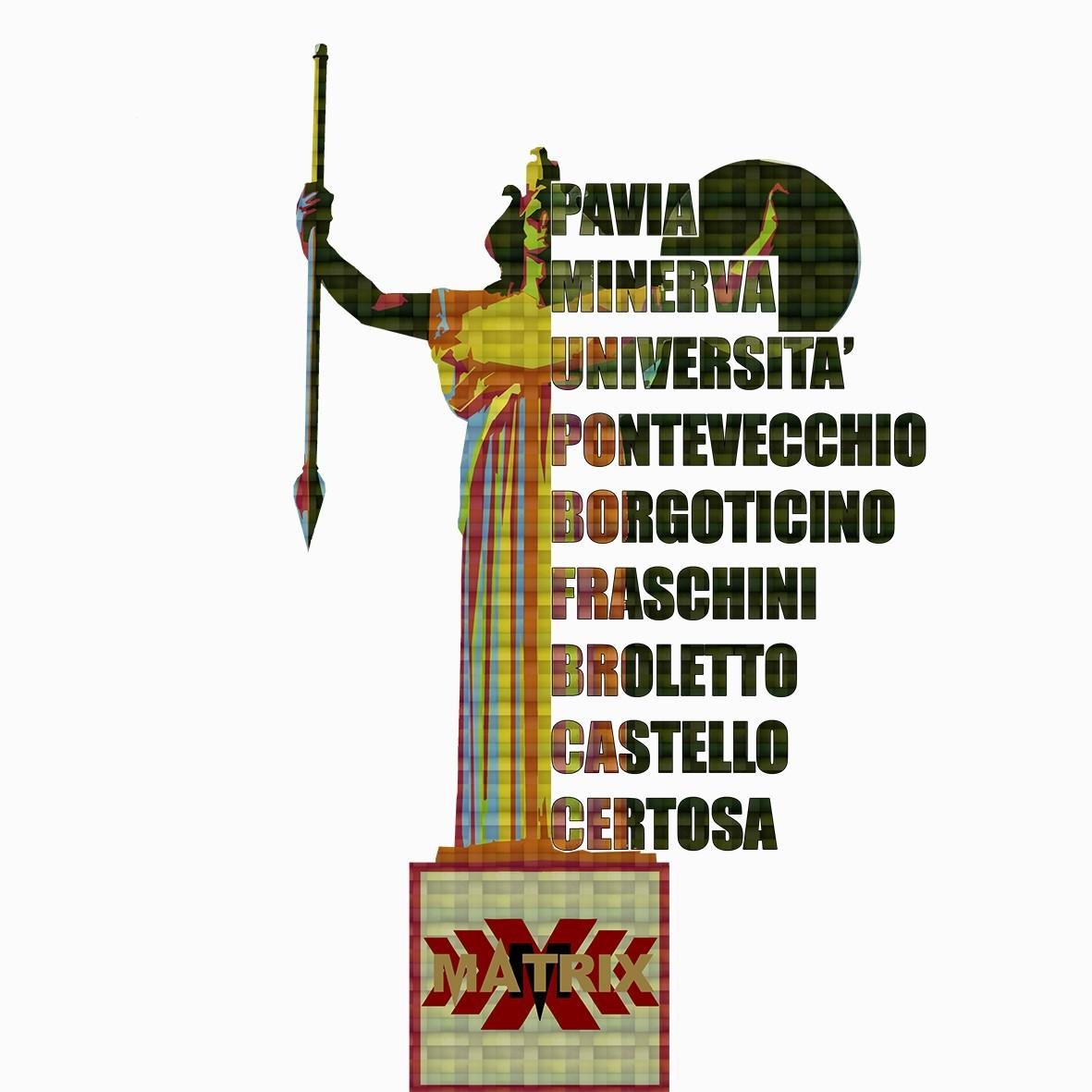Matrix Music Store Touristic Pavia Minerva Art-1 t-shirt cotone
