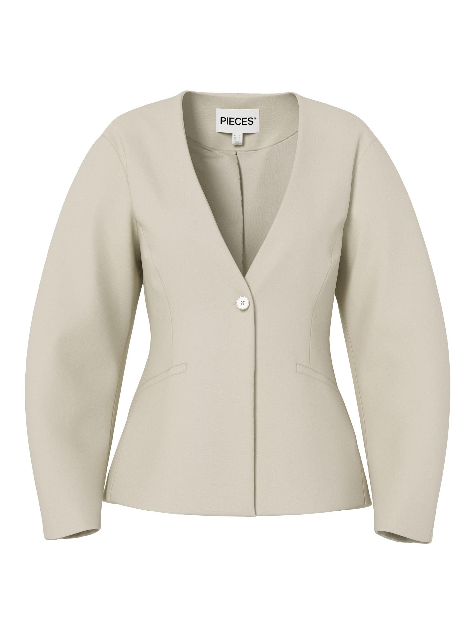 Pieces Pckamil LS Fitted Blazer Noos BC Donna Nero XXL