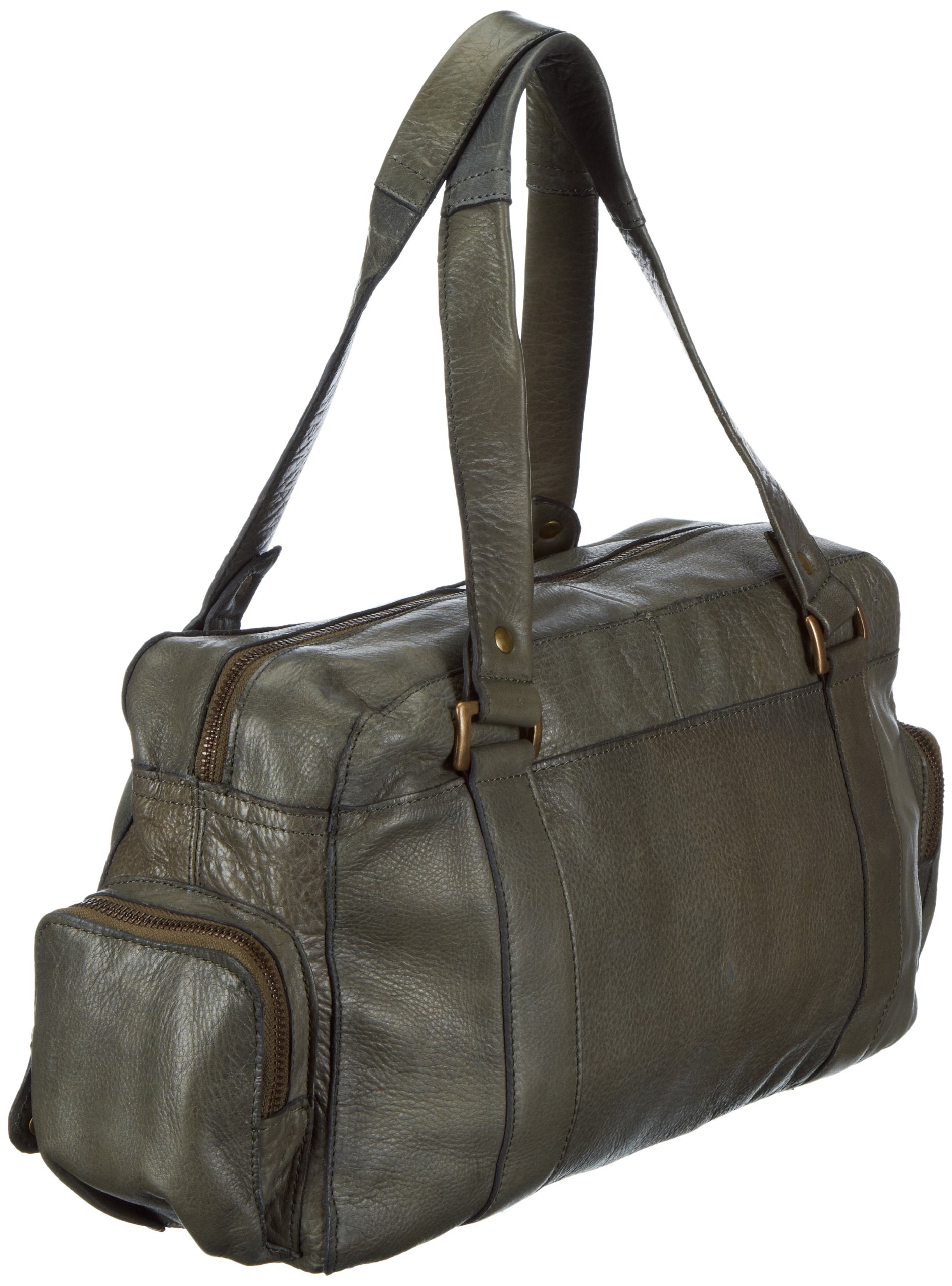 Pieces Totally Royal Leather Small borsa donna verde pelle