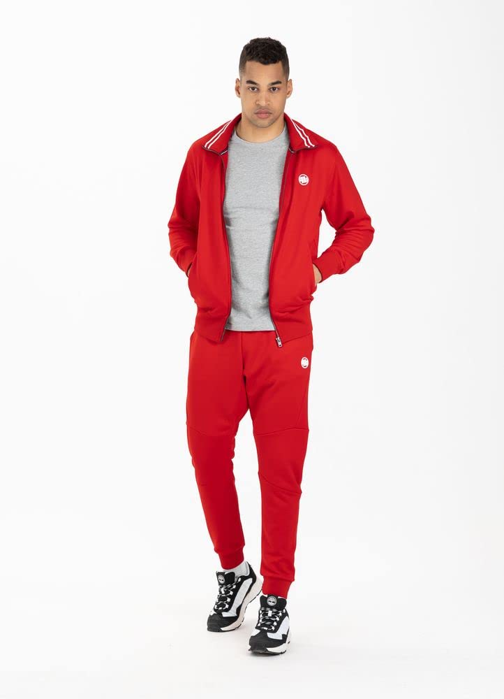 Pit Bull West Coast Oldschool Track Jacket Small Logo giacca rossa S