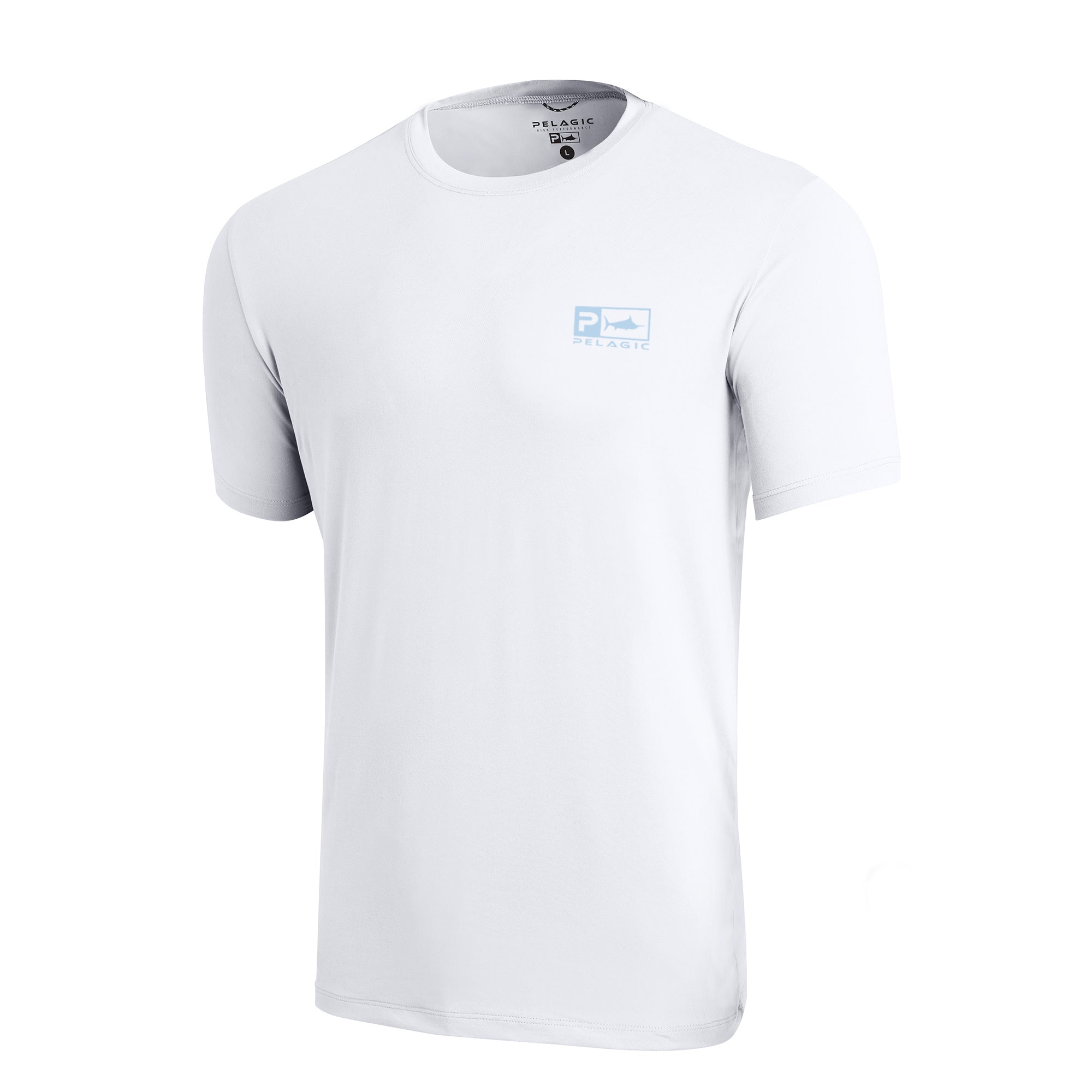 Pelagic Freespool Rusted Icon t-shirt bianca UPF 50+ traspirante