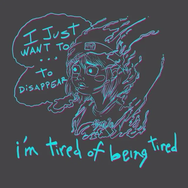 Woop Tribe-Tee I Just Want To Disappear t-shirt unisex cotone