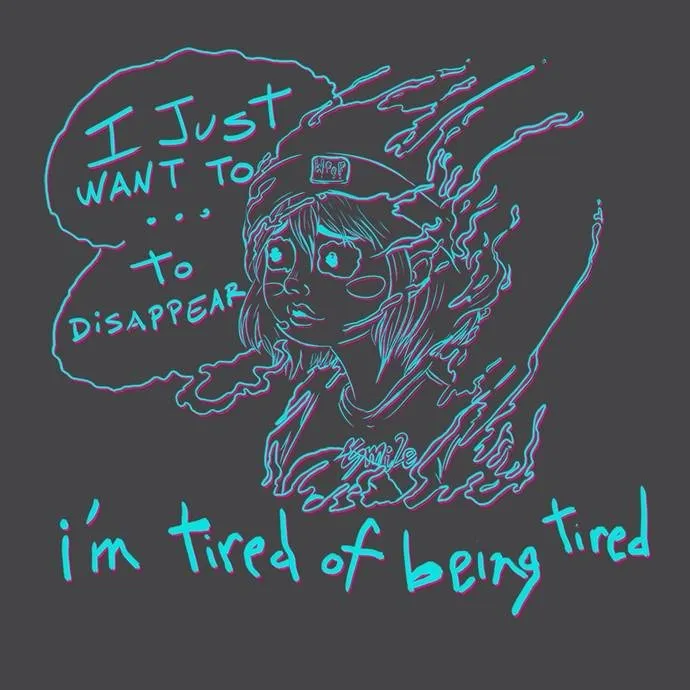 Woop Tribe-Tee I Just Want To Disappear t-shirt unisex cotone