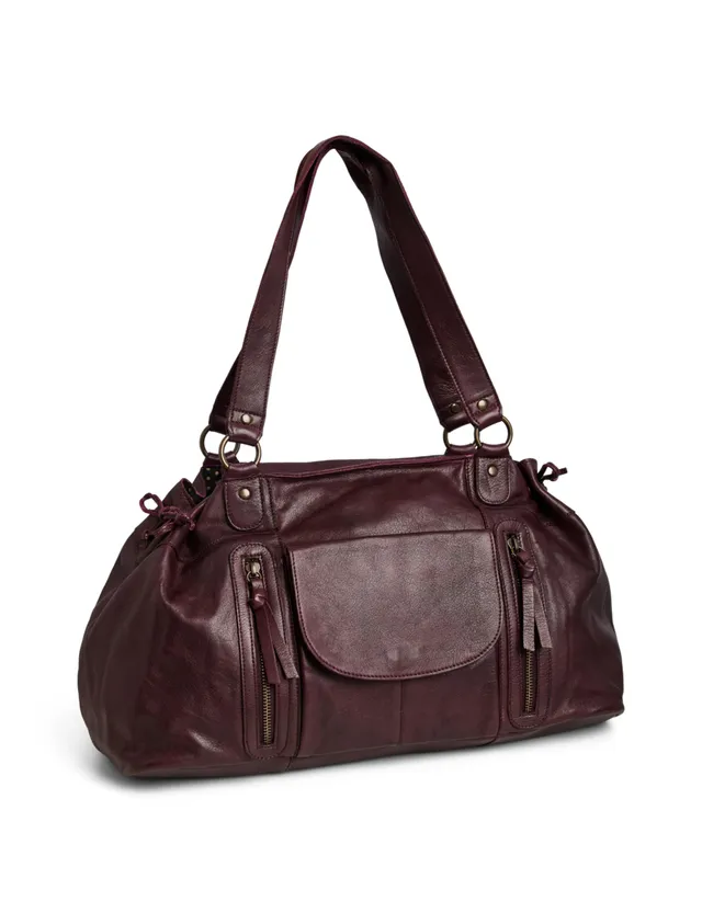 Pieces Pcpihanna Fc borsa tawny port pelle