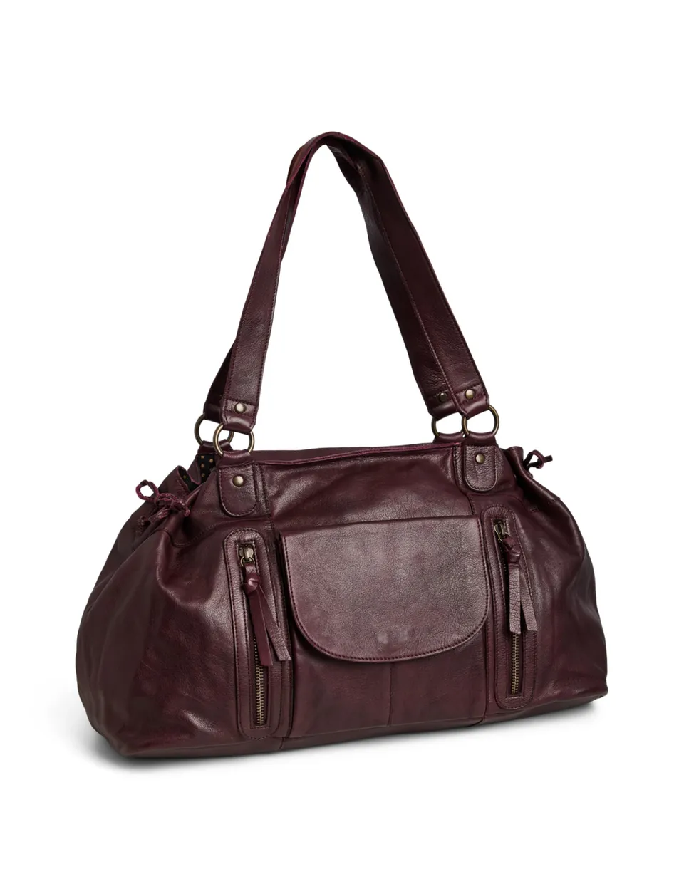 Pieces Pcpihanna Fc borsa tawny port pelle