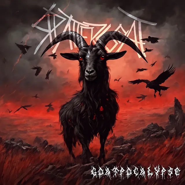 Matrix Music Store Splattergoat Goatpocalypse t-shirt cotone organico