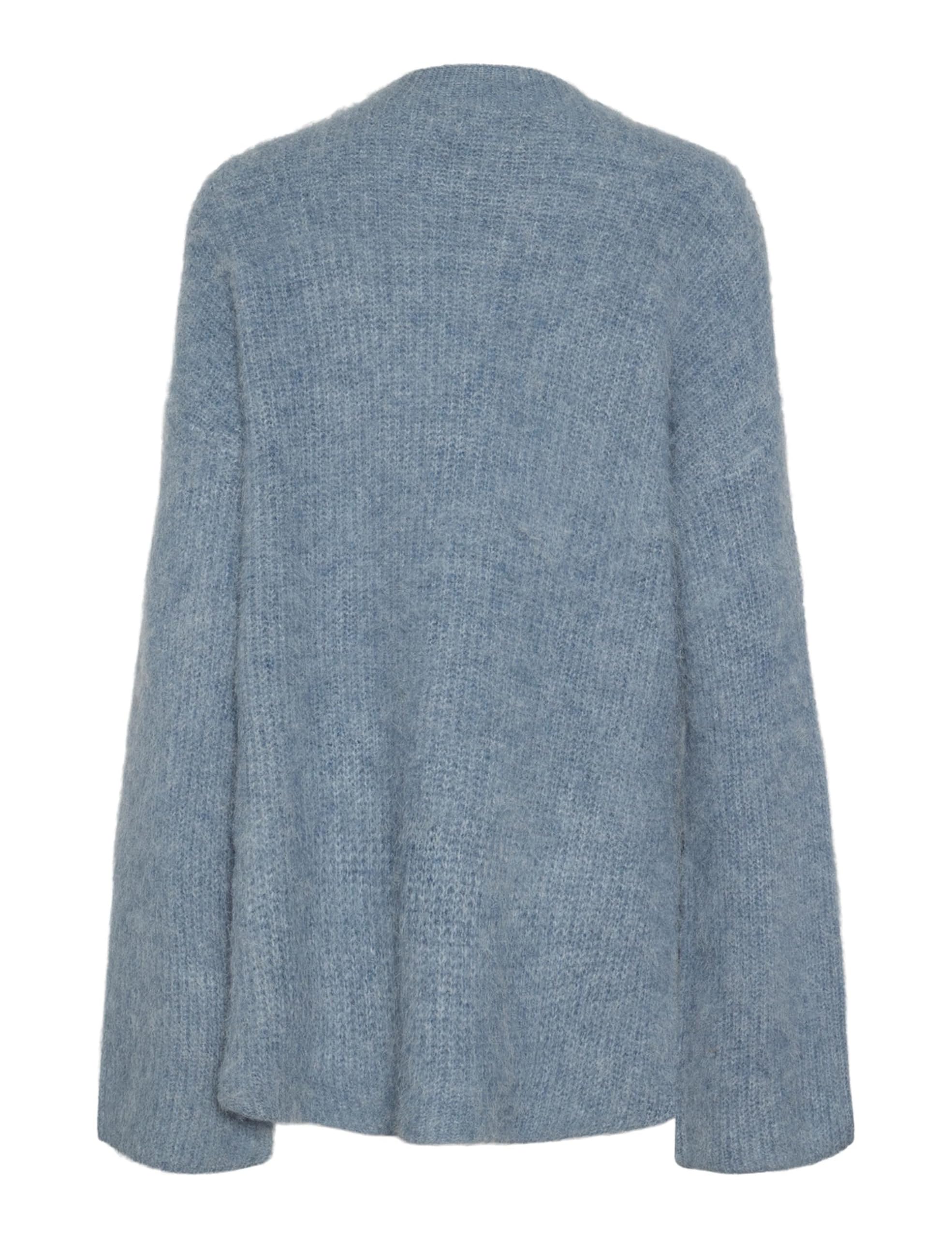 Pieces Pcmala LS maglione collo alto S denim sbiadito
