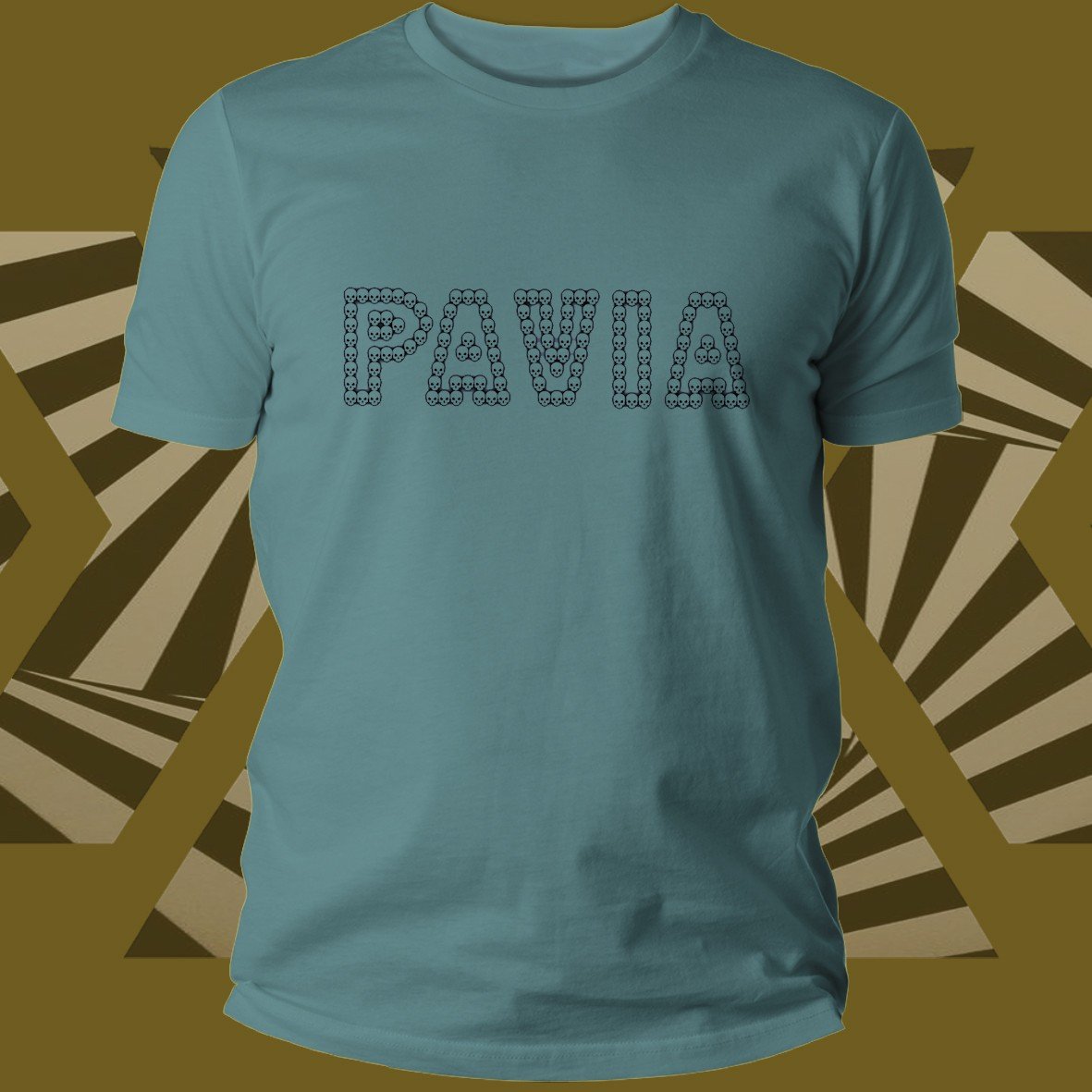 Matrix Music Store Pavia Black Skull Logo T-shirt cotone unisex