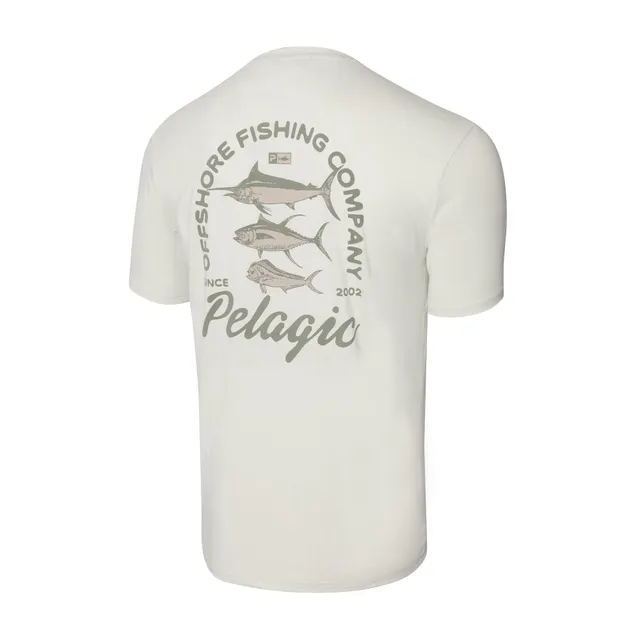 Pelagic Freespool Slammed t-shirt bone manica corta UPF 50+