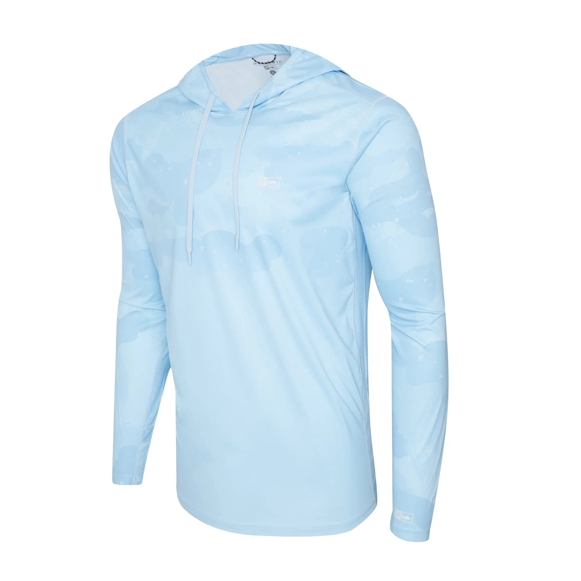 Pelagic Vaportek maglia pesca uomo light blue UPF 50+
