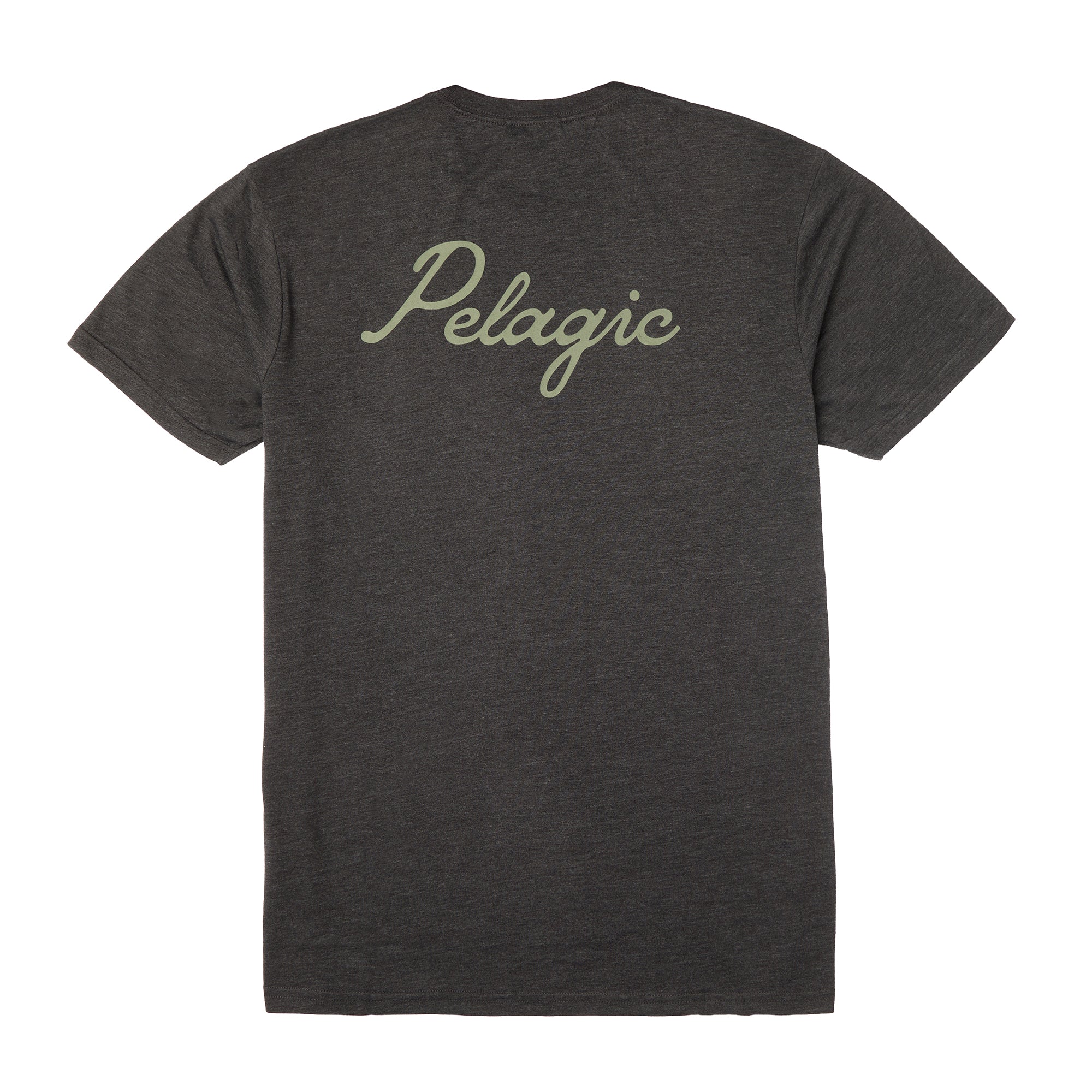 Pelagic Lines In maglietta uomo grafite melange tri-blend
