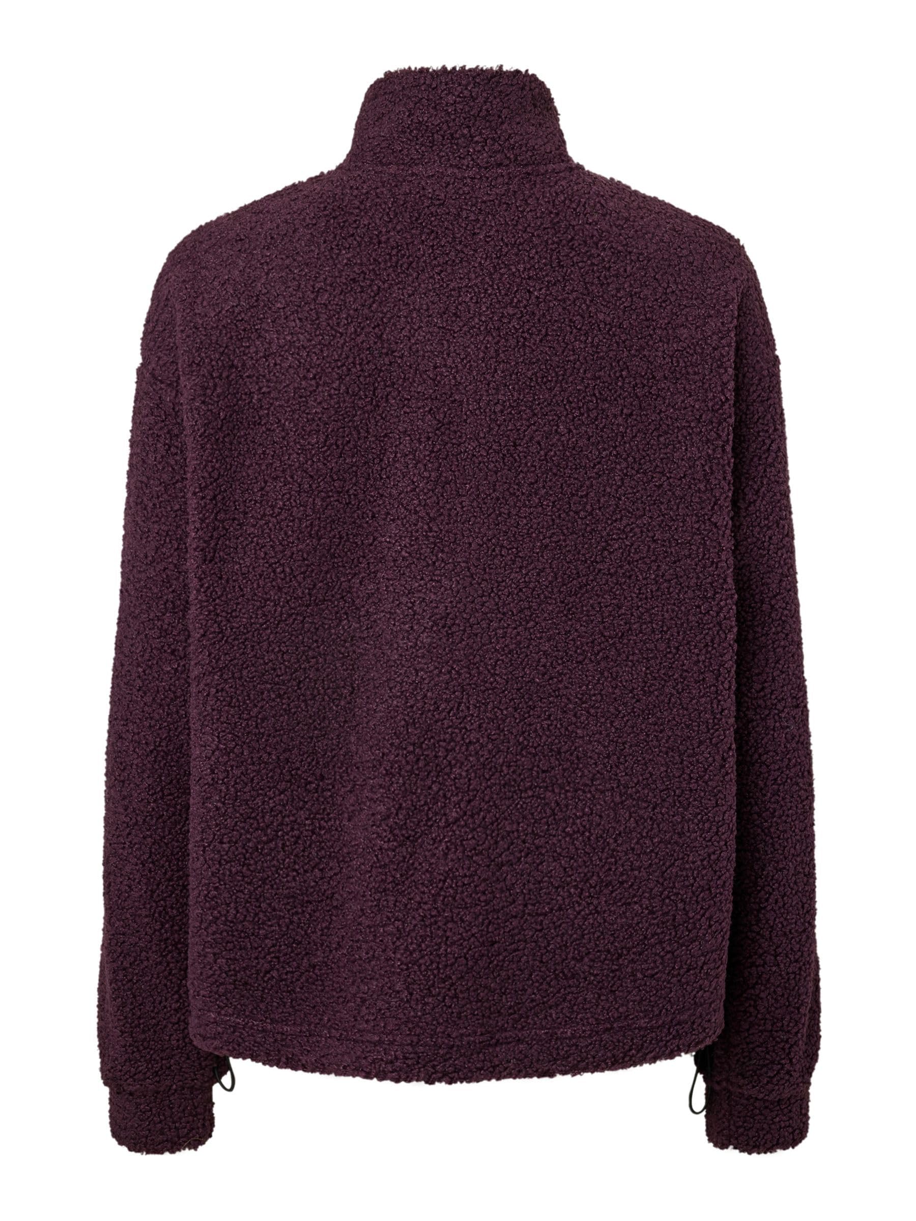 Pieces Pckatty Teddy Half Zip giacca donna mezza zip teddy