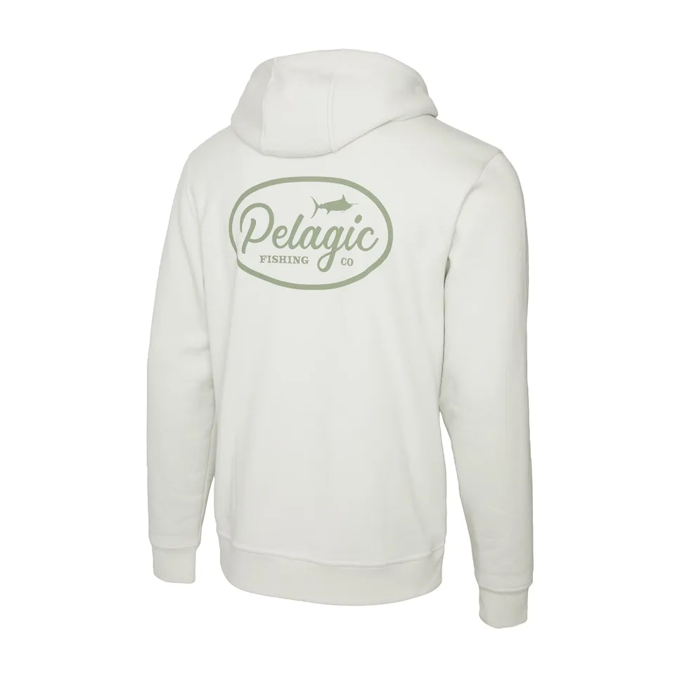 Pelagic Osborn Circled felpa cappuccio cotone Bone