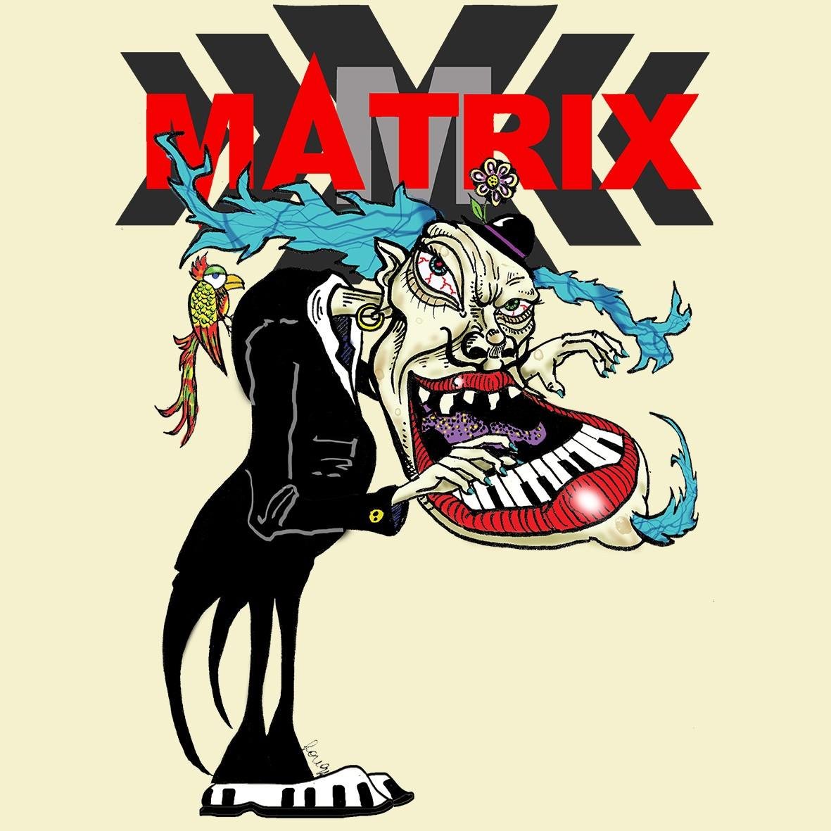 Matrix Music Store Freaks Negatroni Piano Teeth t-shirt unisex